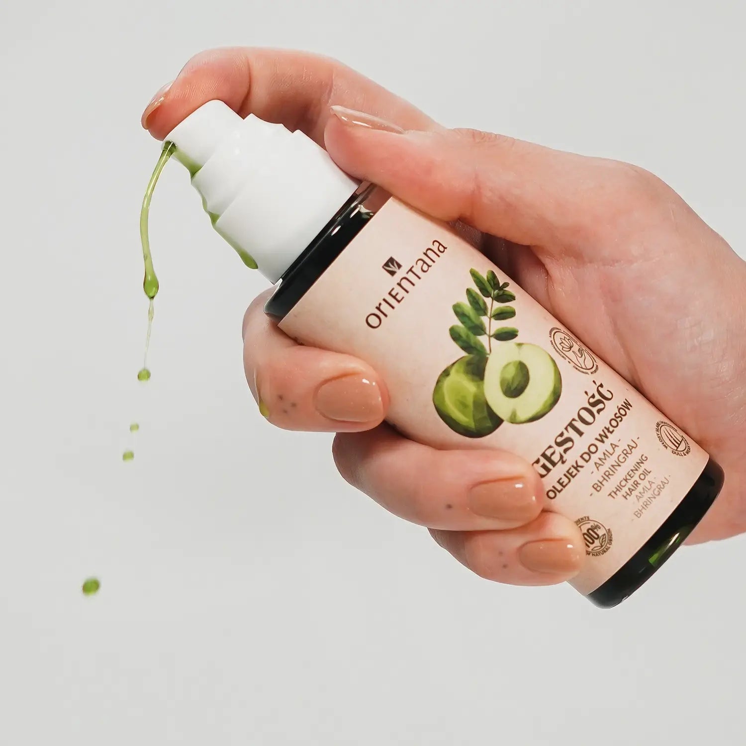 Ajurwedyjski olejek do włosów AMLA i BHRINGRAJ 105 ml - Orientana