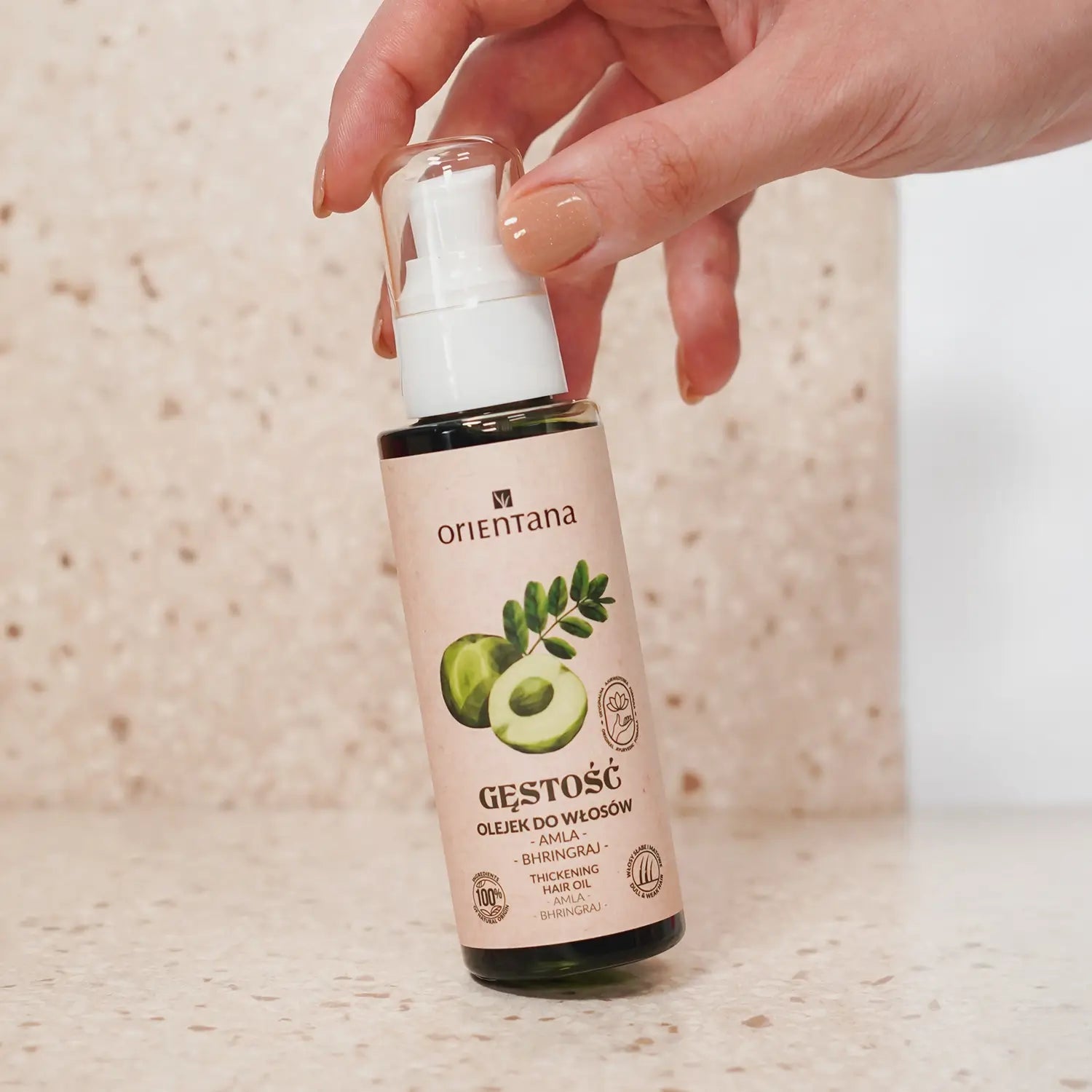 Ajurwedyjski olejek do włosów AMLA i BHRINGRAJ 105 ml - Orientana