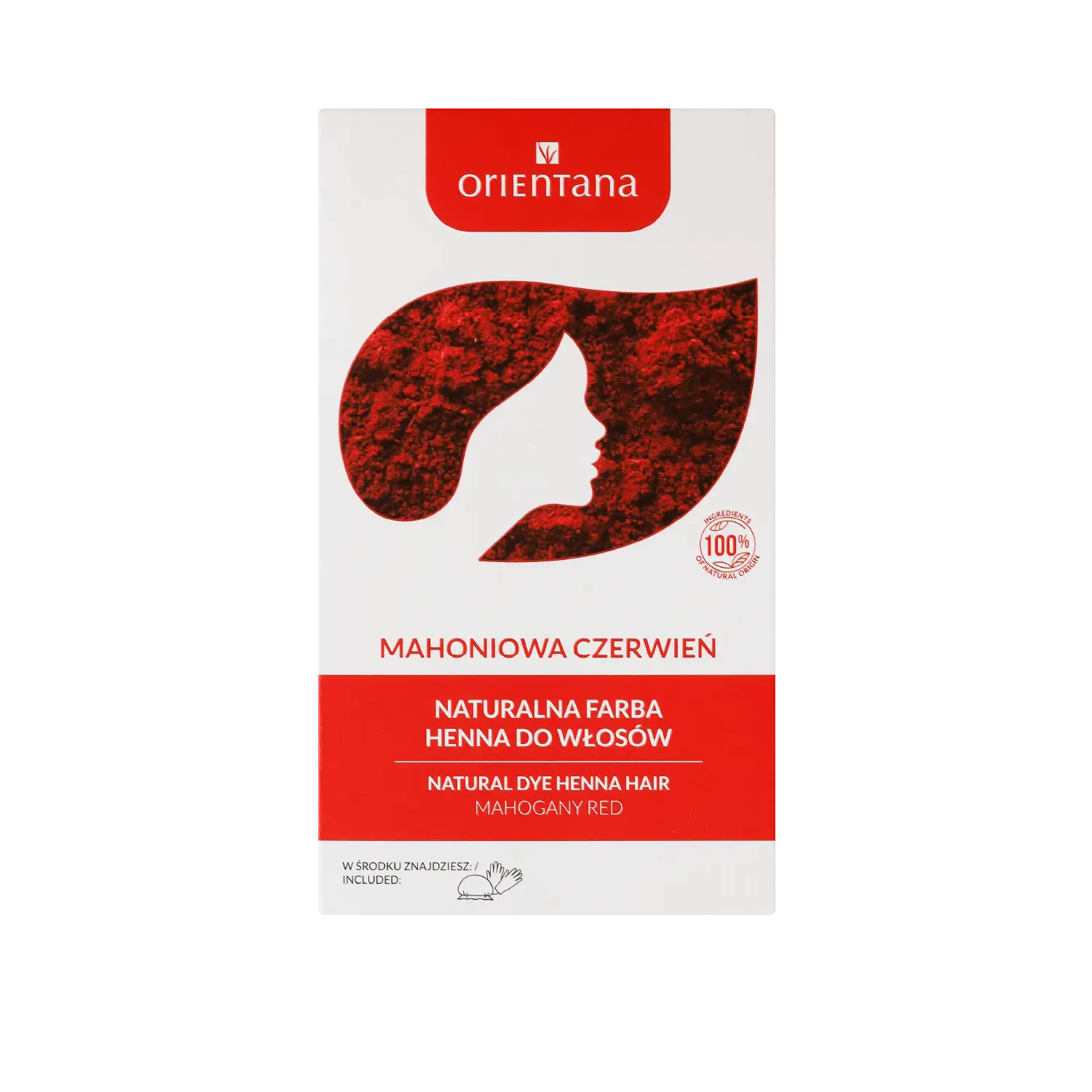 Mahogany Red Henna – natural hair dye – Orientana