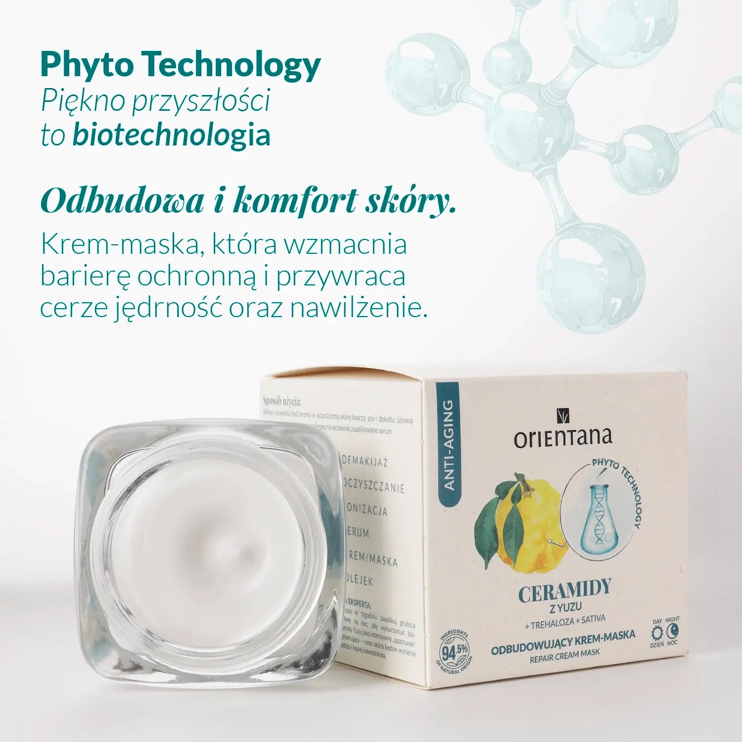Odbudowująca maska z ceramidami yuzu + sativa + trehaloza 40 ml