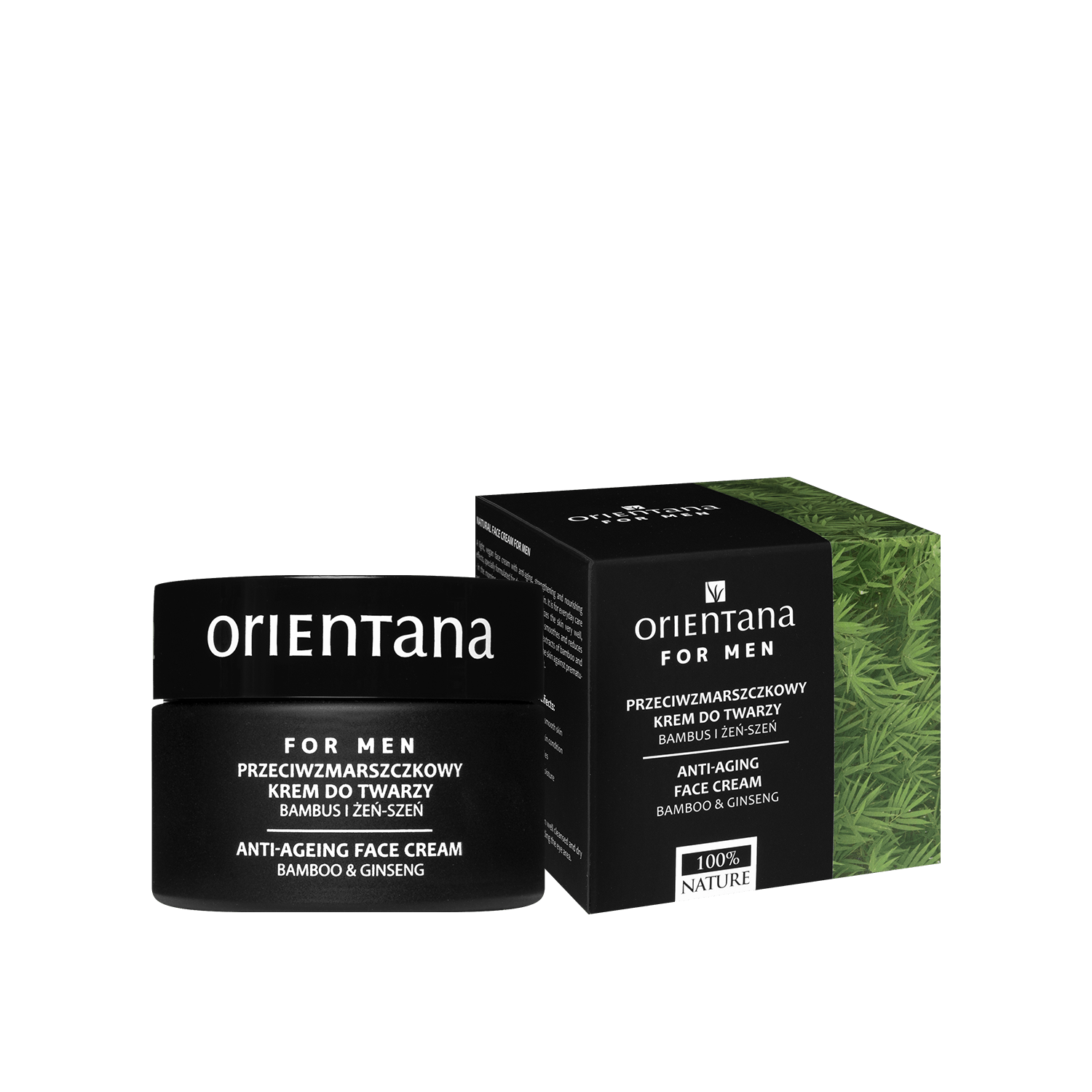 Przeciwzmarszczkowy krem dla mężczyzn BAMBUS i ŻEŃ - SZEŃ 50 ml - Orientana