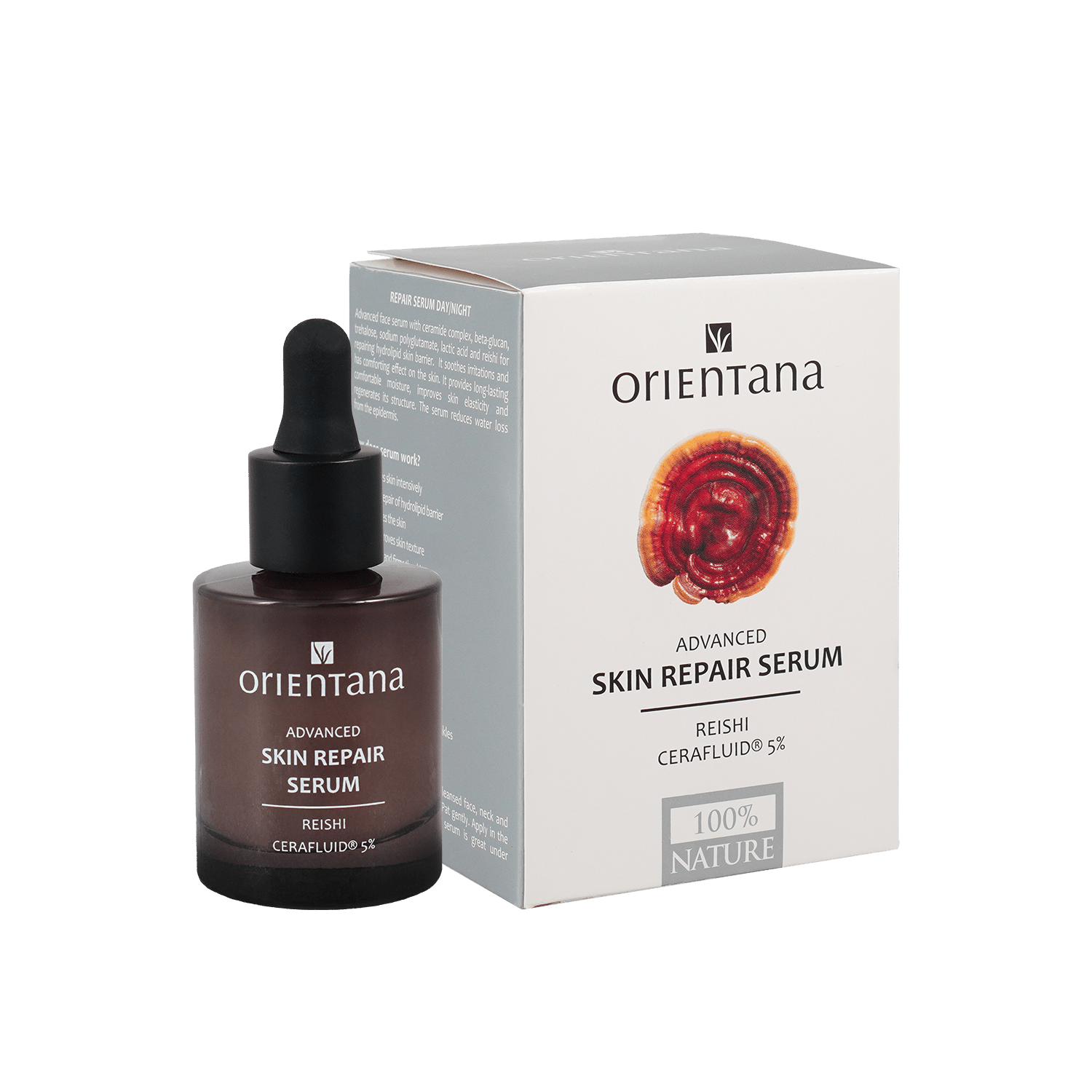 Serum z ceramidami CERAFLUID® 5% i REISHI 30 ml - Orientana