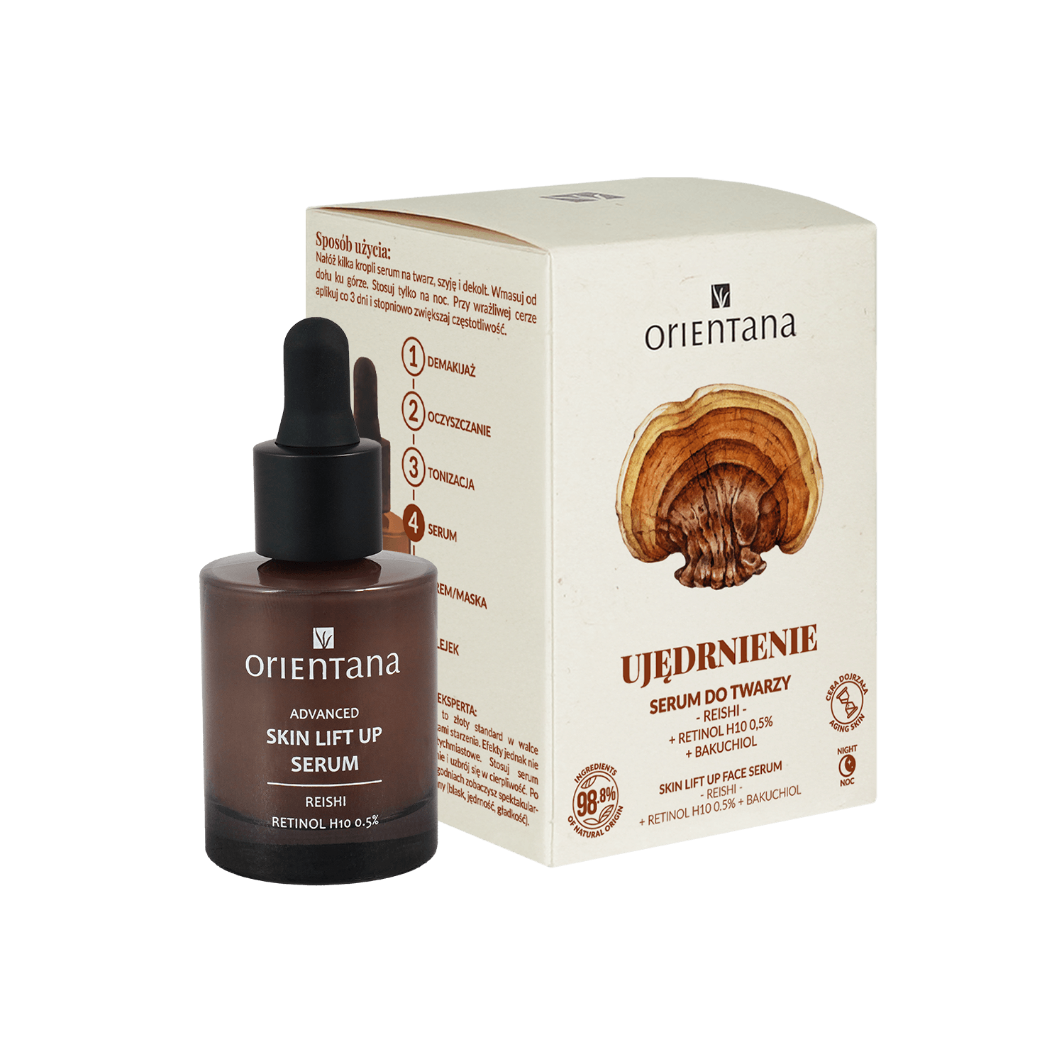 Serum z RETINOLEM H10 0,5% i REISHI 30 ml - Orientana