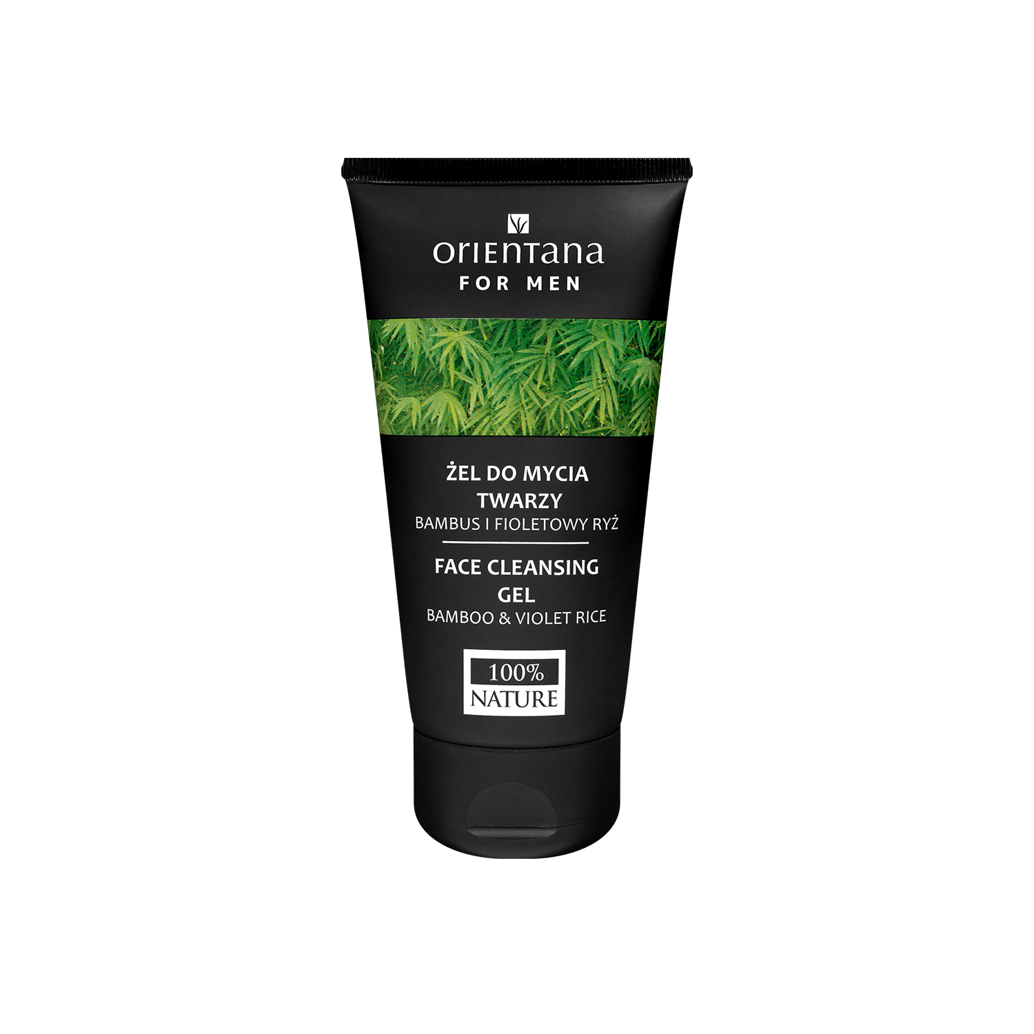 Żel do mycia twarzy dla mężczyzn BAMBUS i FIOLETOWY RYŻ 150 ml - Orientana