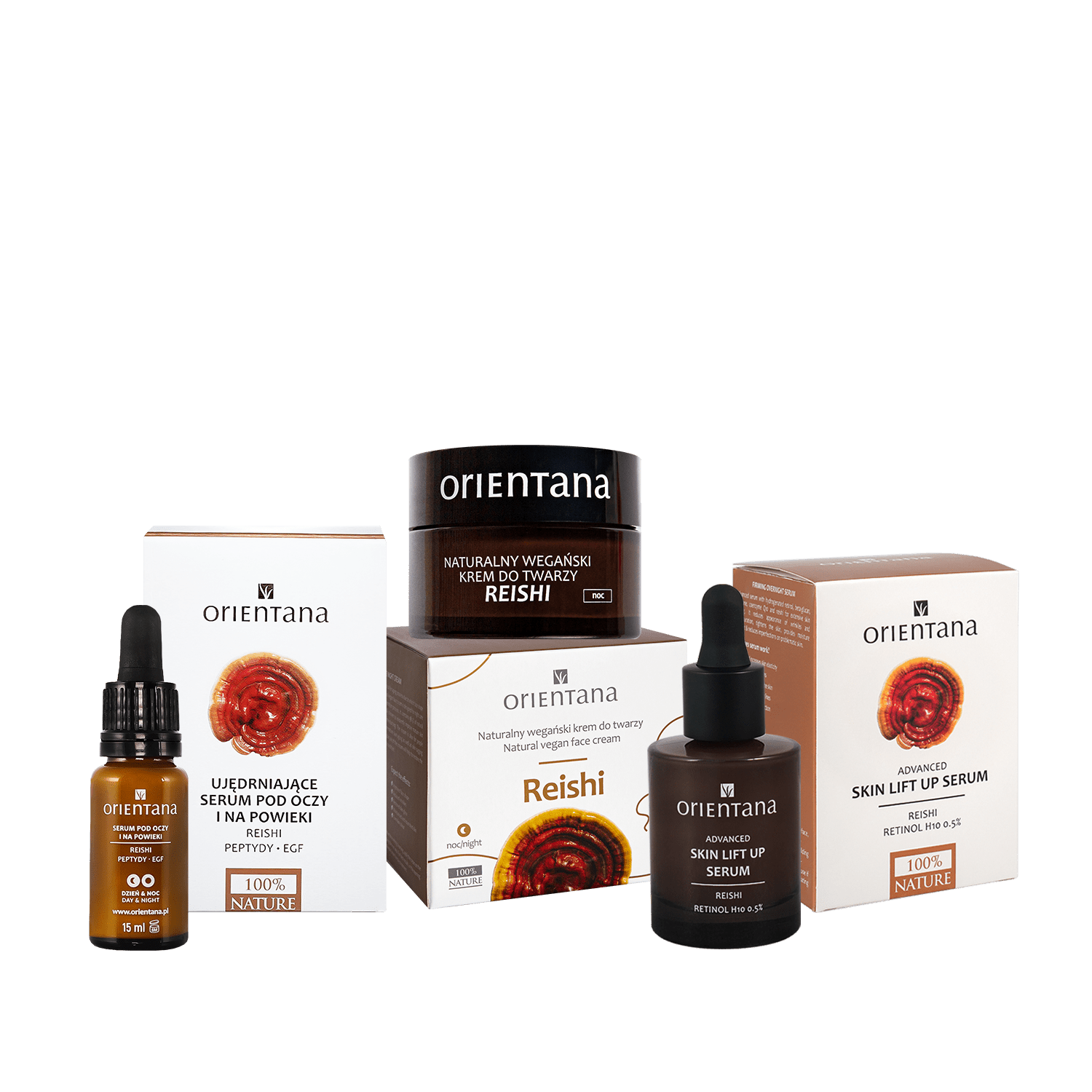 Zestaw 3 produktów ujędrniająco - wygładzających REISHI - Orientana