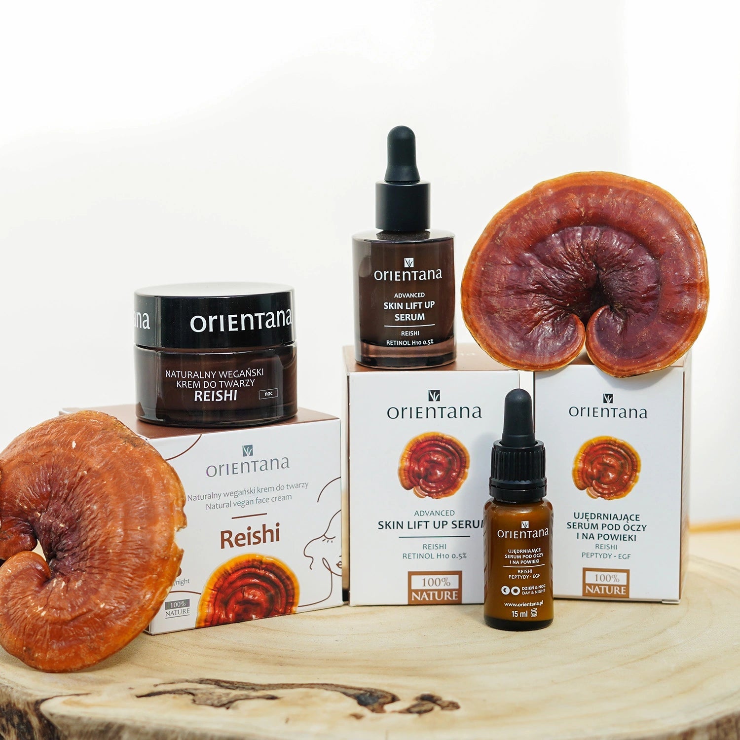 Zestaw 3 produktów ujędrniająco - wygładzających REISHI - Orientana