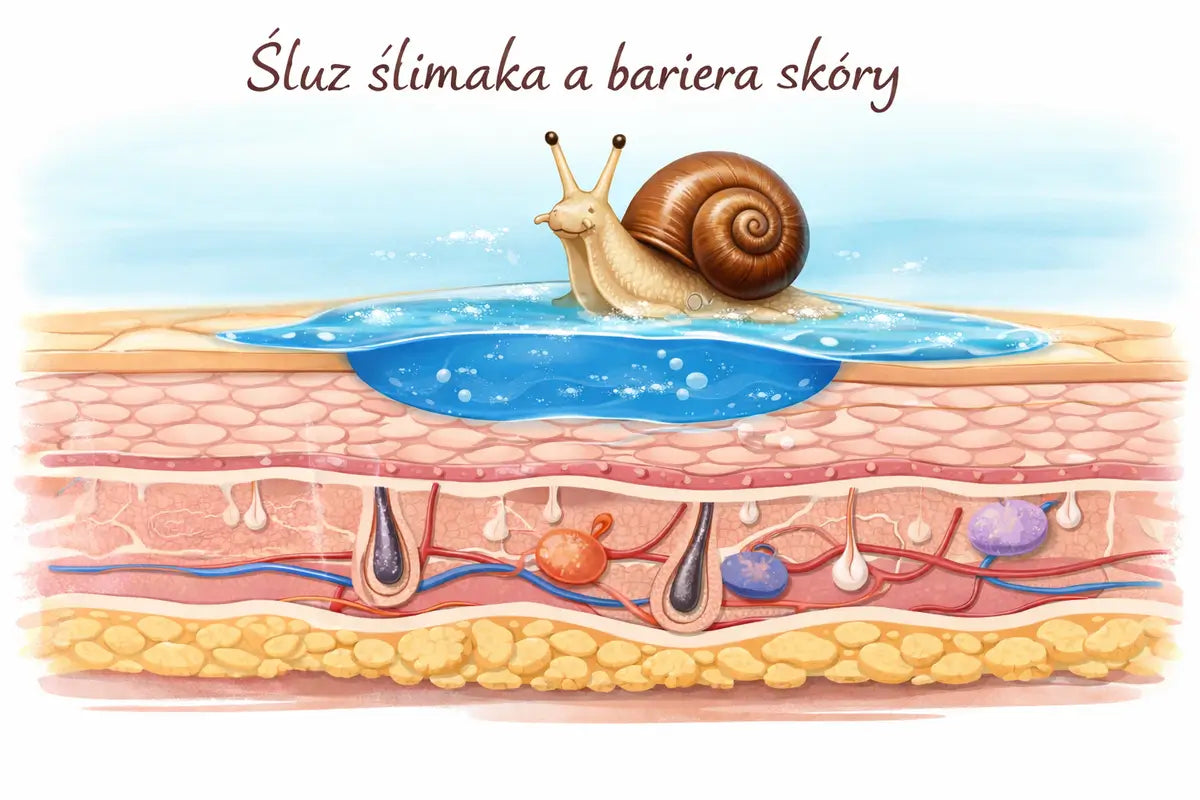 Jak śluz ślimaka wpływa na barierę skóry?
