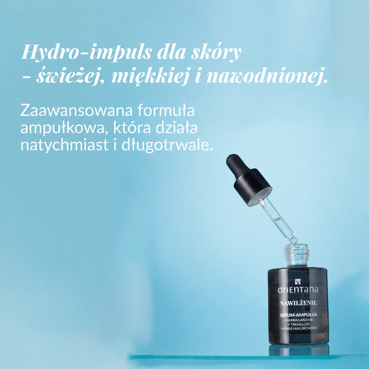 Nawilżające serum-ampułka ashwagandha trehaloza kwas hialuronowy 30 ml