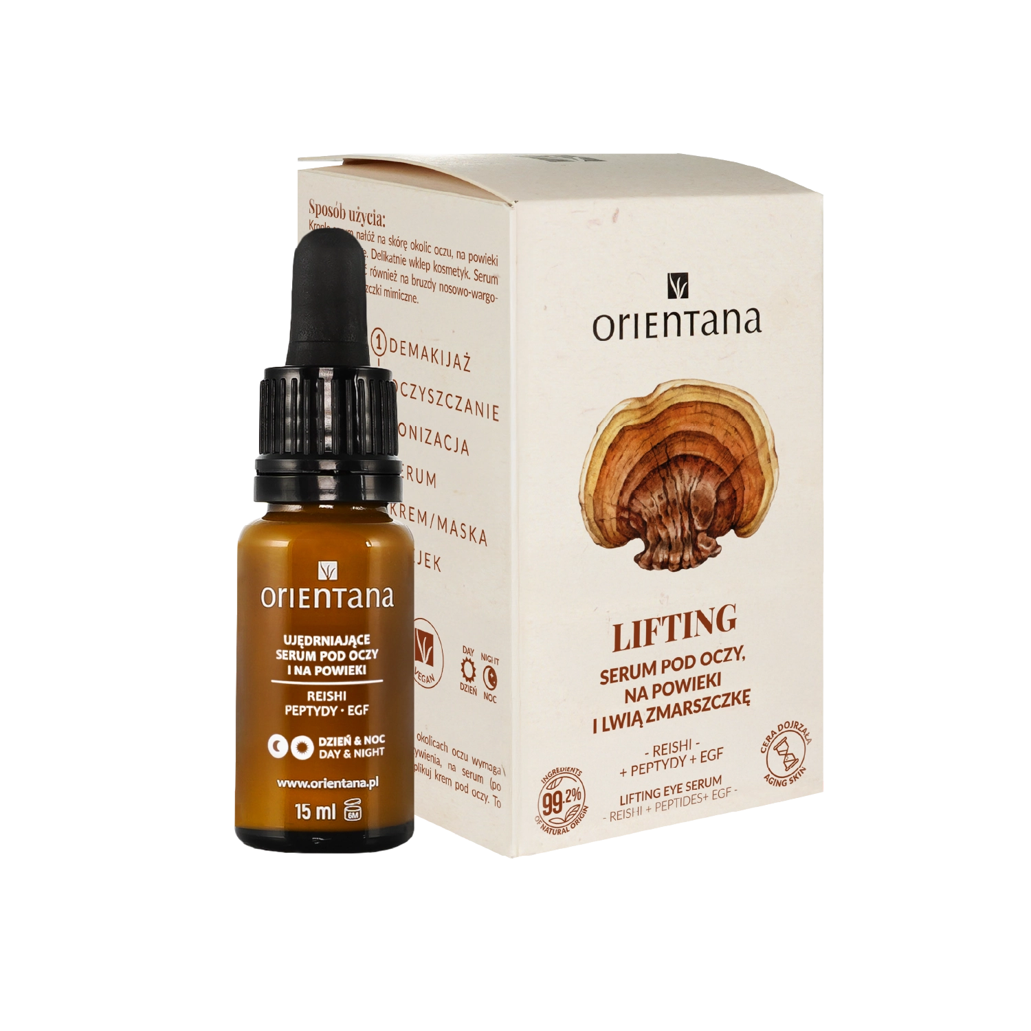 Serum pod oczy i na powieki REISHI i PEPTYDY EGF 15 ml