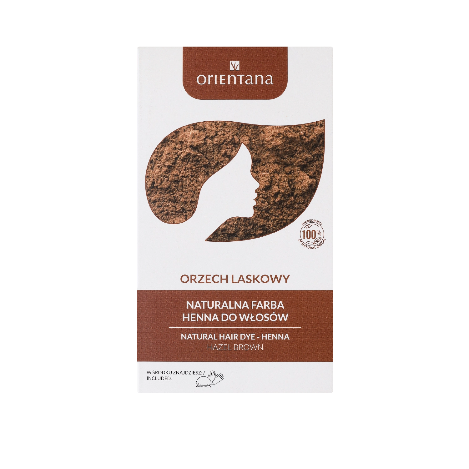 Naturalna Henna do włosów Orzech Laskowy 100g