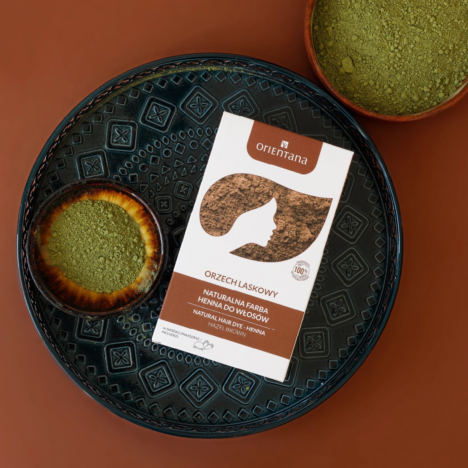 BIO HENNA naturalna farba do włosów długich ORZECH LASKOWY 100 g