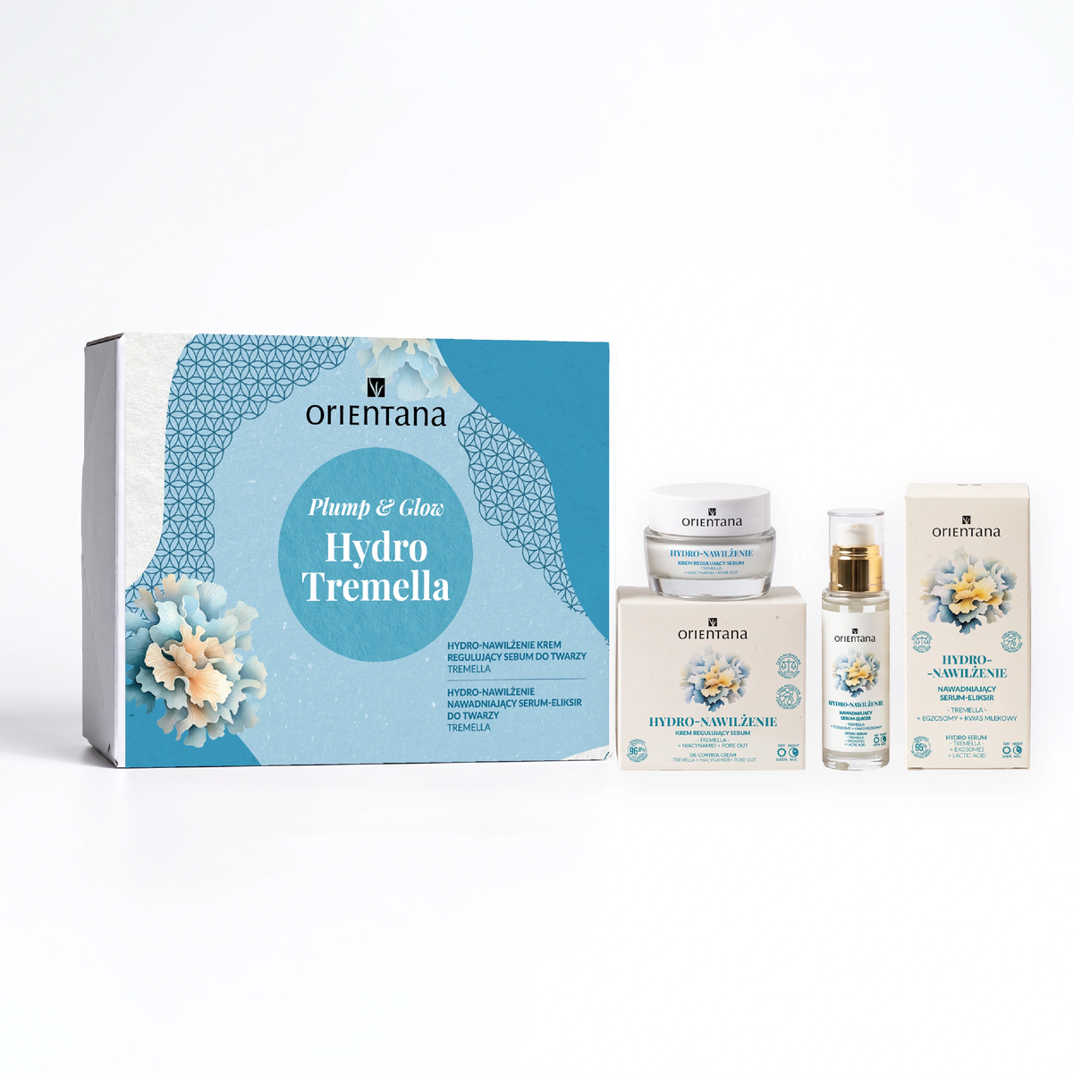 Zestaw prezentowy Tremella – serum nawilżające i krem regulujący sebum
