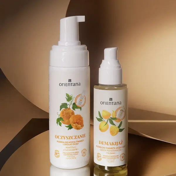 olejek do demakijażu orientana i pianka do mycia twarzy orientana