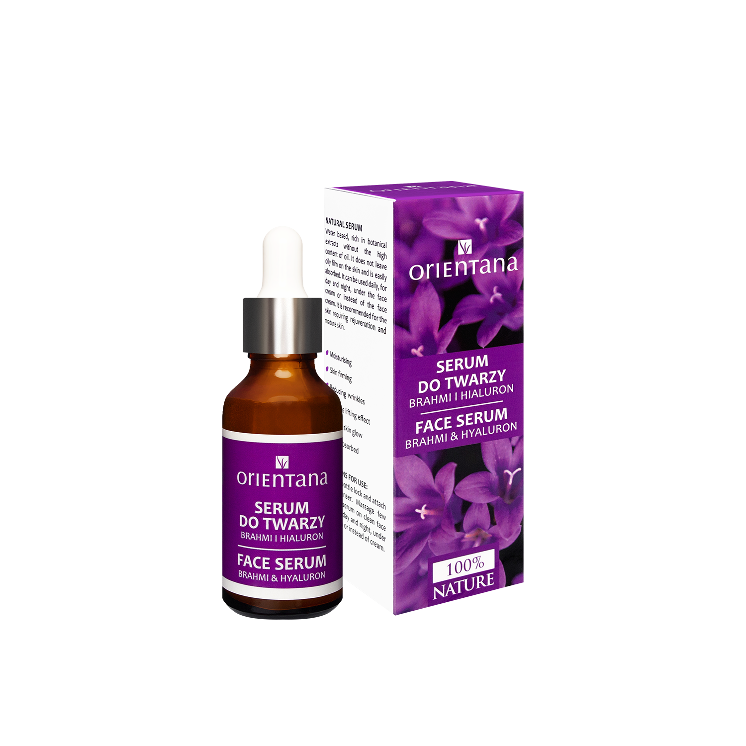 Serum do twarzy Kwas Hialuronowy i brahmi 30ml