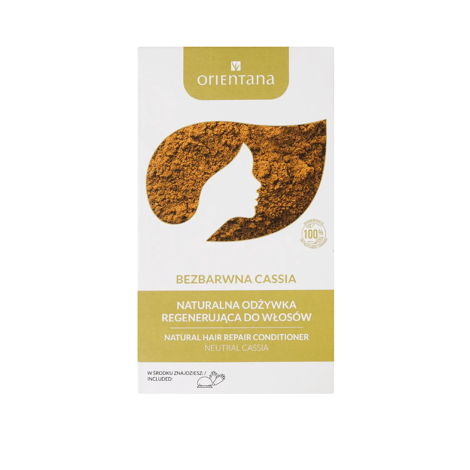 BIO HENNA Naturalna Odżywka do włosów długich BEZBARWNA CASSIA 100 g - Orientana