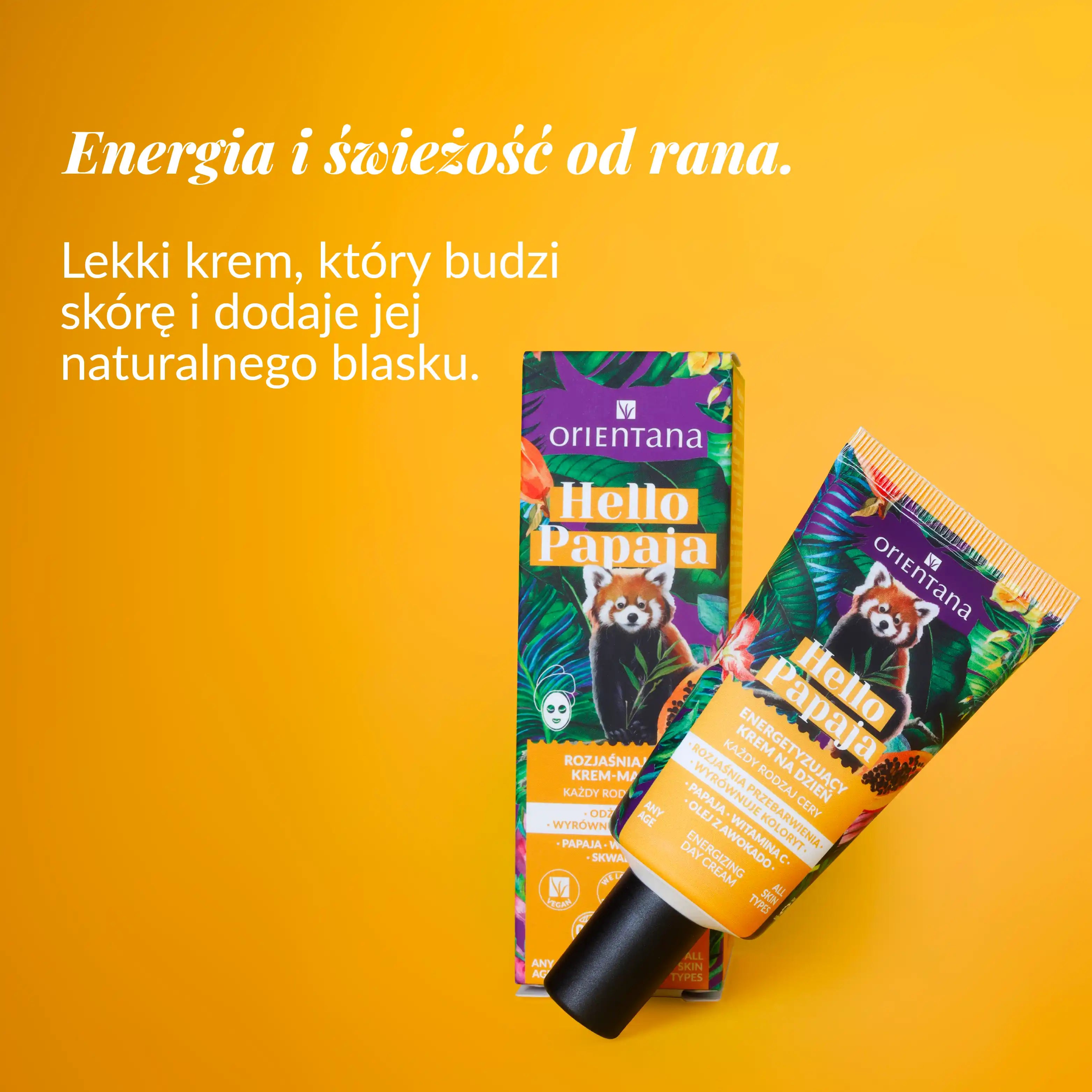 Energia i świeżość od rana Energetyzujący krem z WITAMINĄ C 40 ml - Orientana