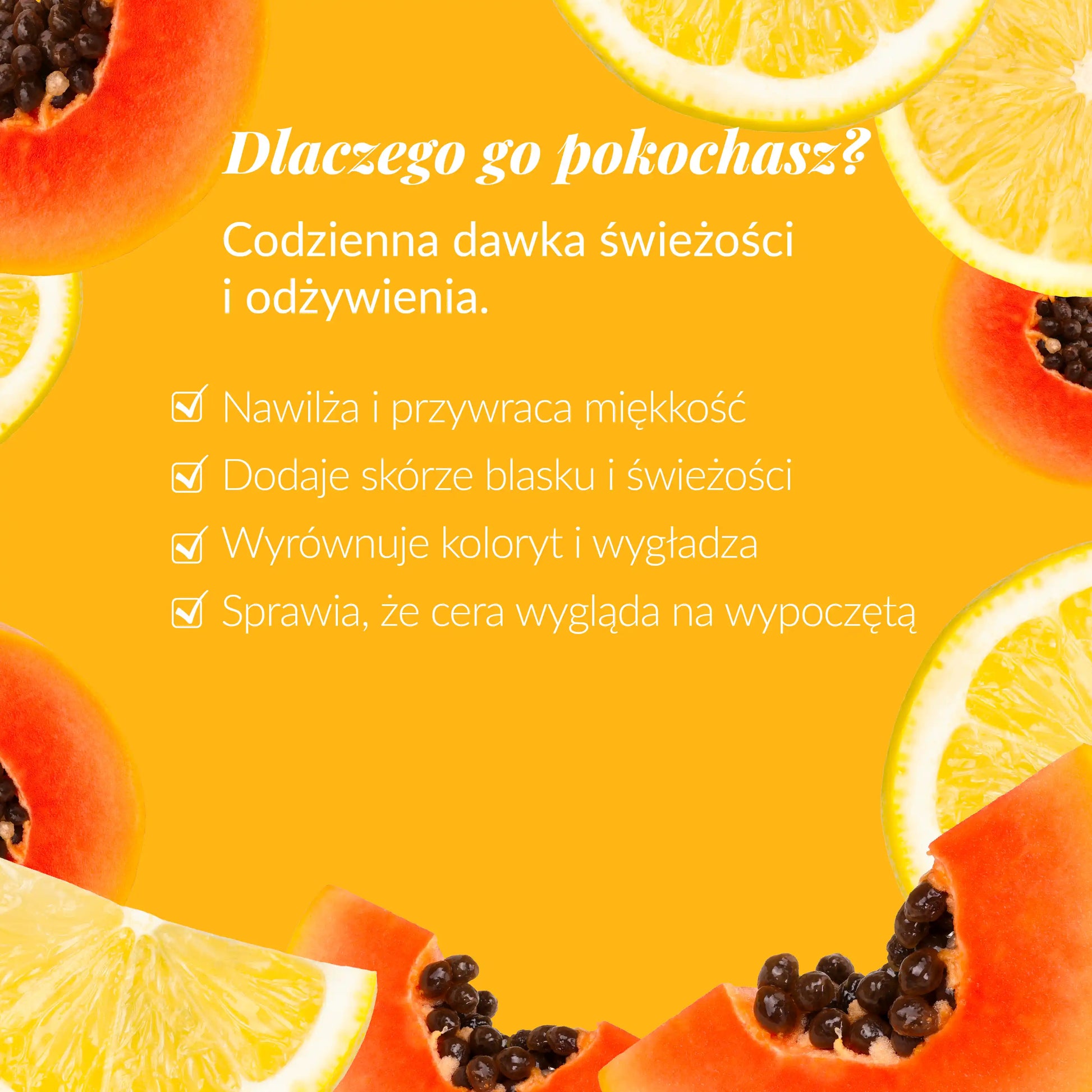 Dlaczego pokochasz Energetyzujący krem z WITAMINĄ C 40 ml - Orientana? Nawilża, przywraca miękkość, dodaje blasku, wyrównuje koloryt, wygładza.