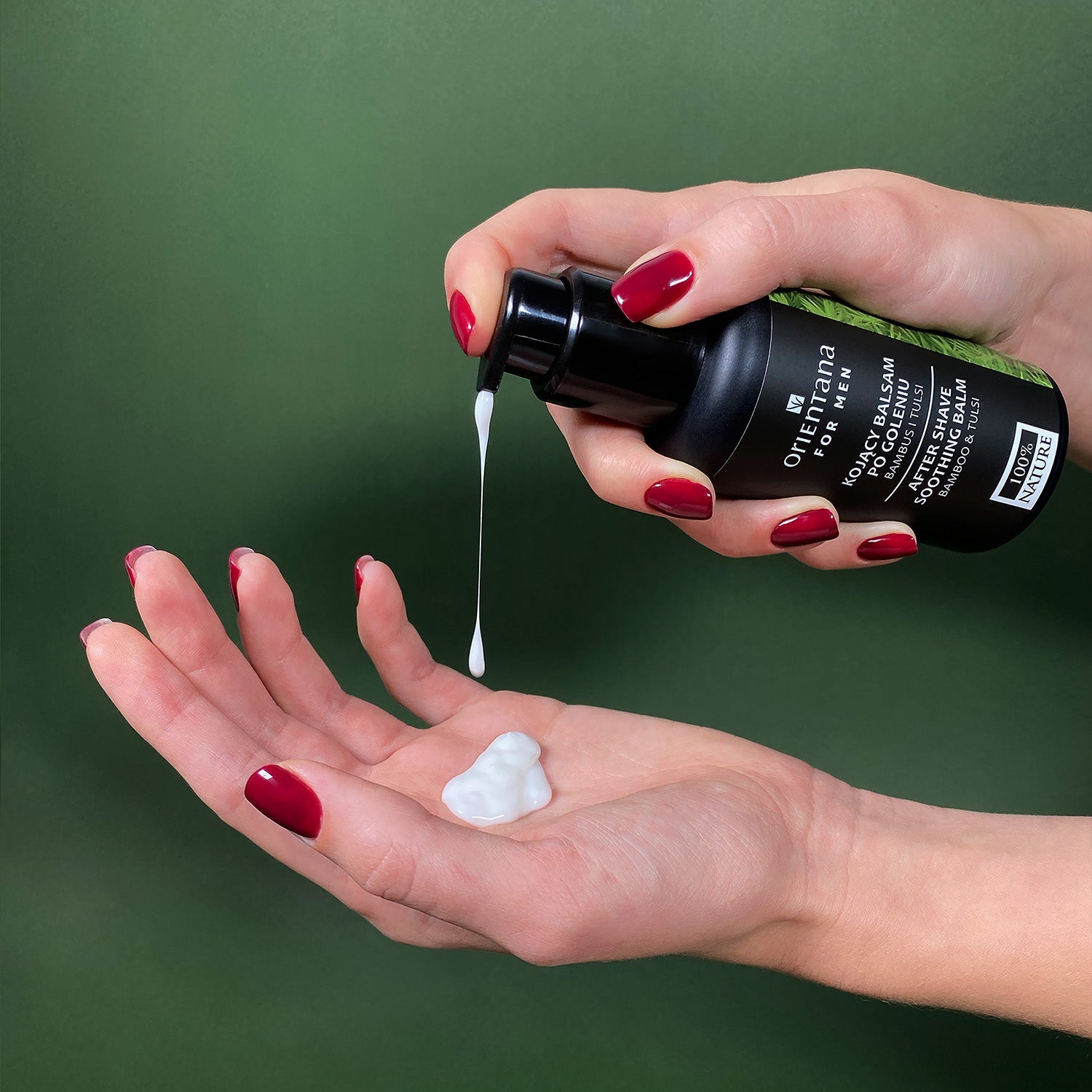 Kojący balsam po goleniu dla mężczyzn BAMBUS i TULSI 75 ml - Orientana