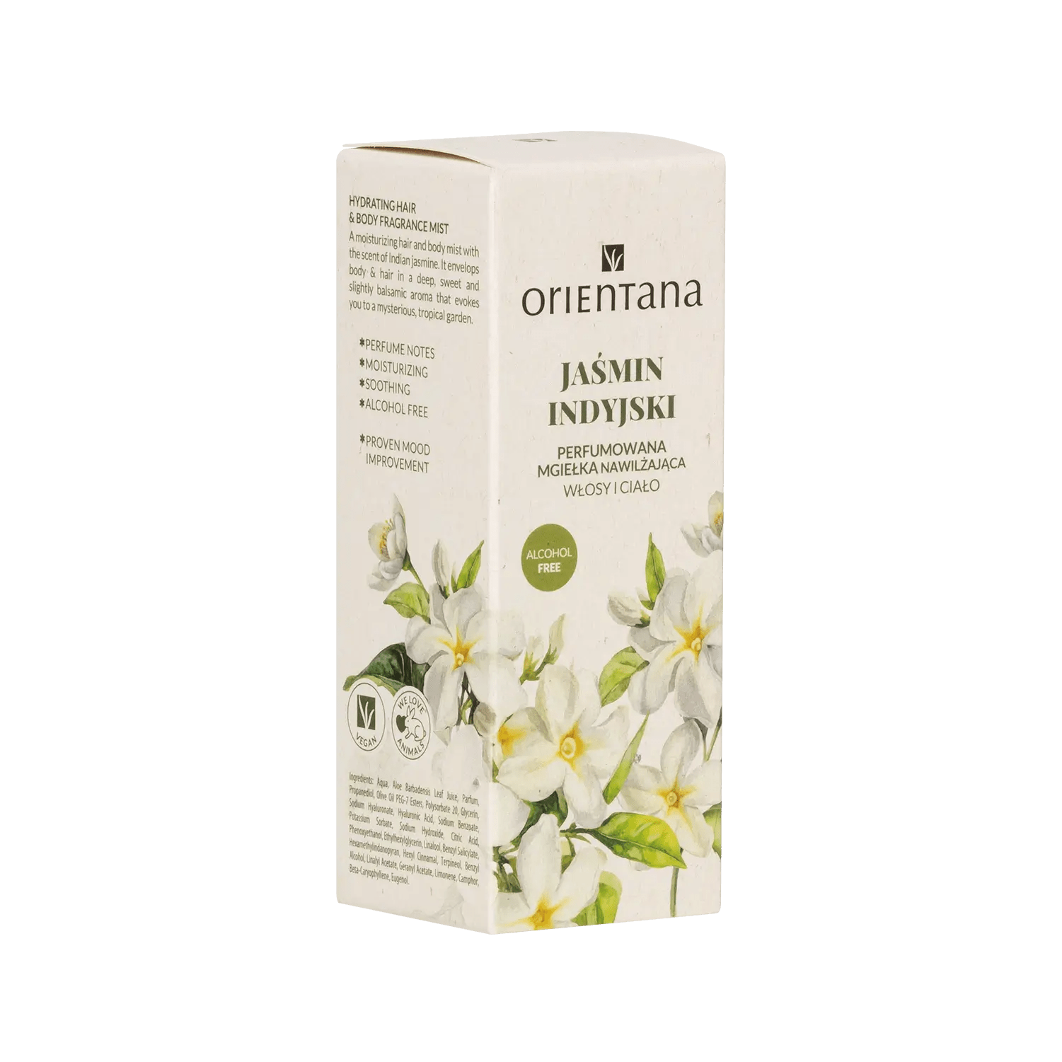 Mgiełka do włosów i ciała Jaśmin Indyjski 50 ml - Orientana