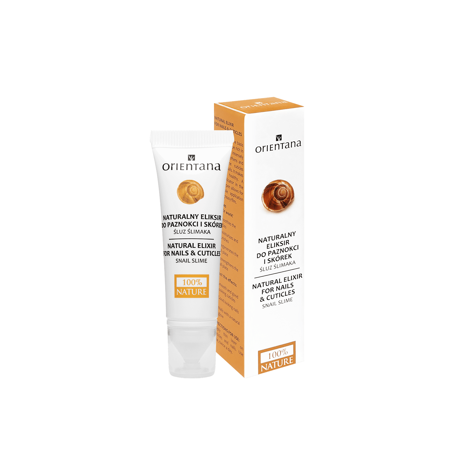 Naturalny eliksir do paznokci i skórek ze ŚLUZEM ŚLIMAKA 7,5 ml - Orientana