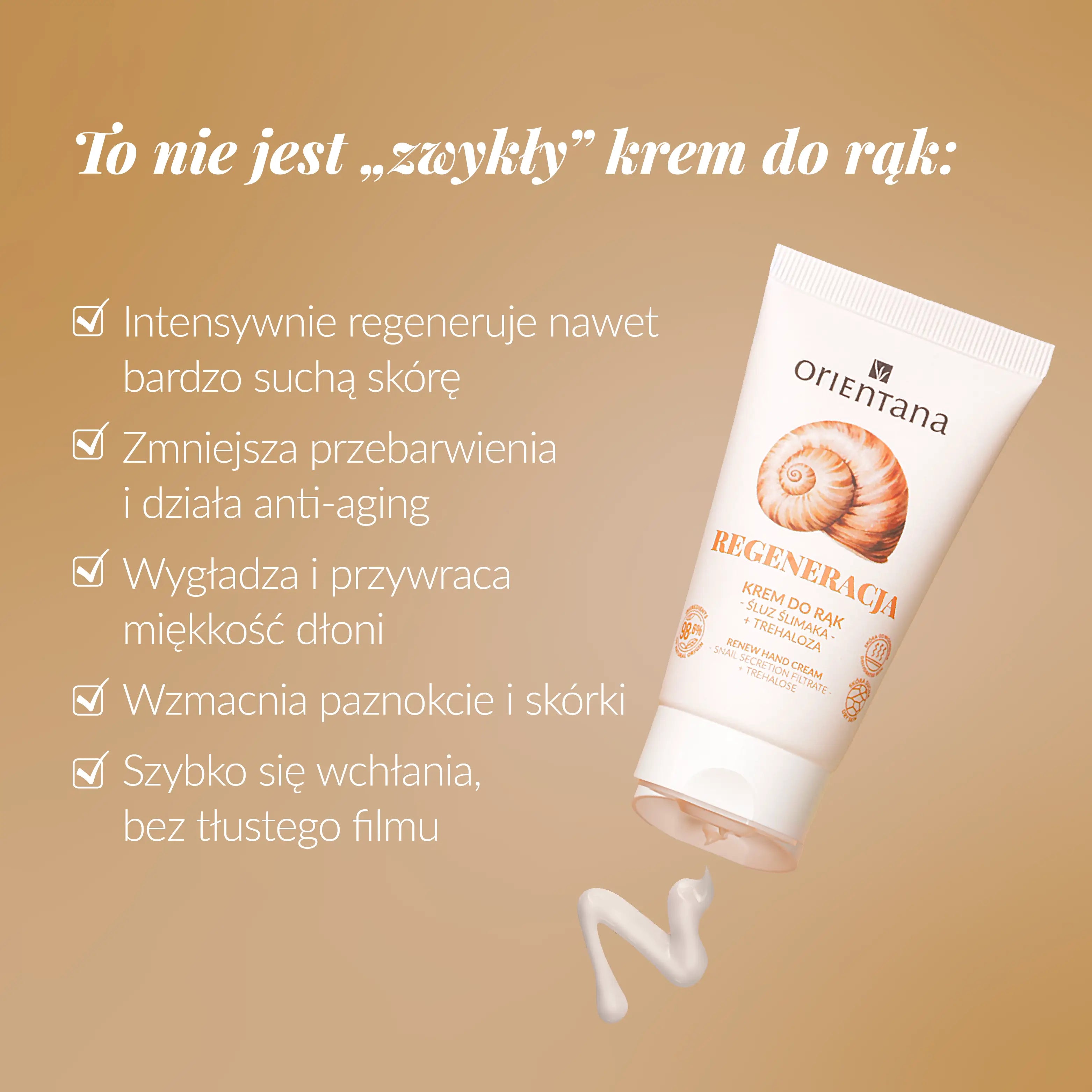 Naturalny krem do rąk ze śluzem ślimaka 50 ml