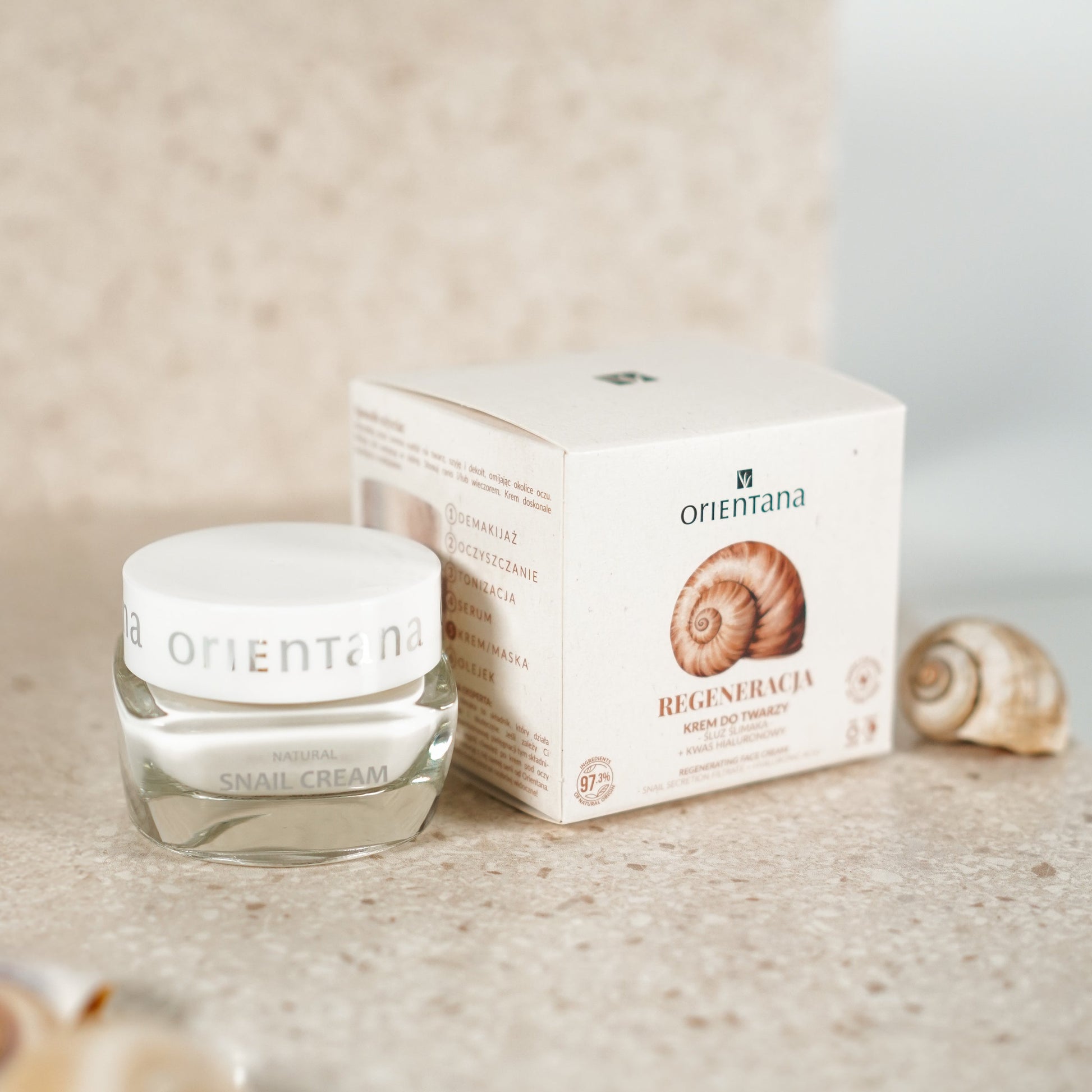 Naturalny krem do twarzy ŚLUZ ŚLIMAKA 50 ml - Orientana