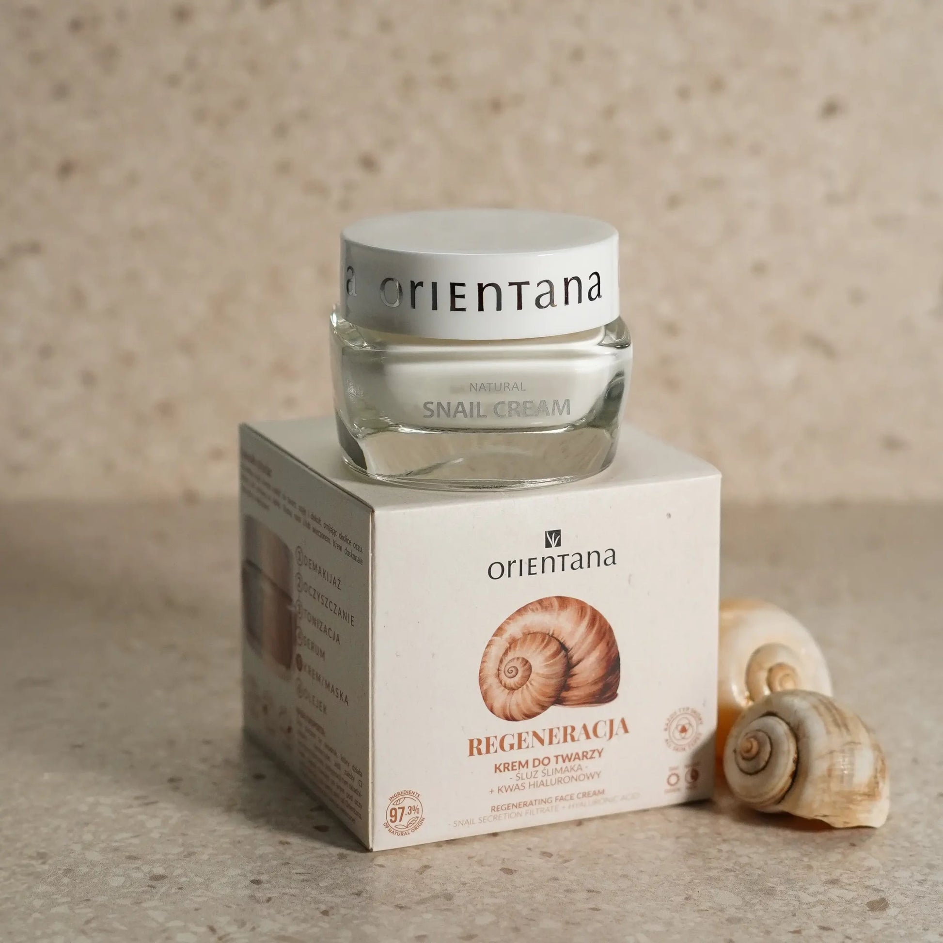 Naturalny krem do twarzy ŚLUZ ŚLIMAKA 50 ml - Orientana