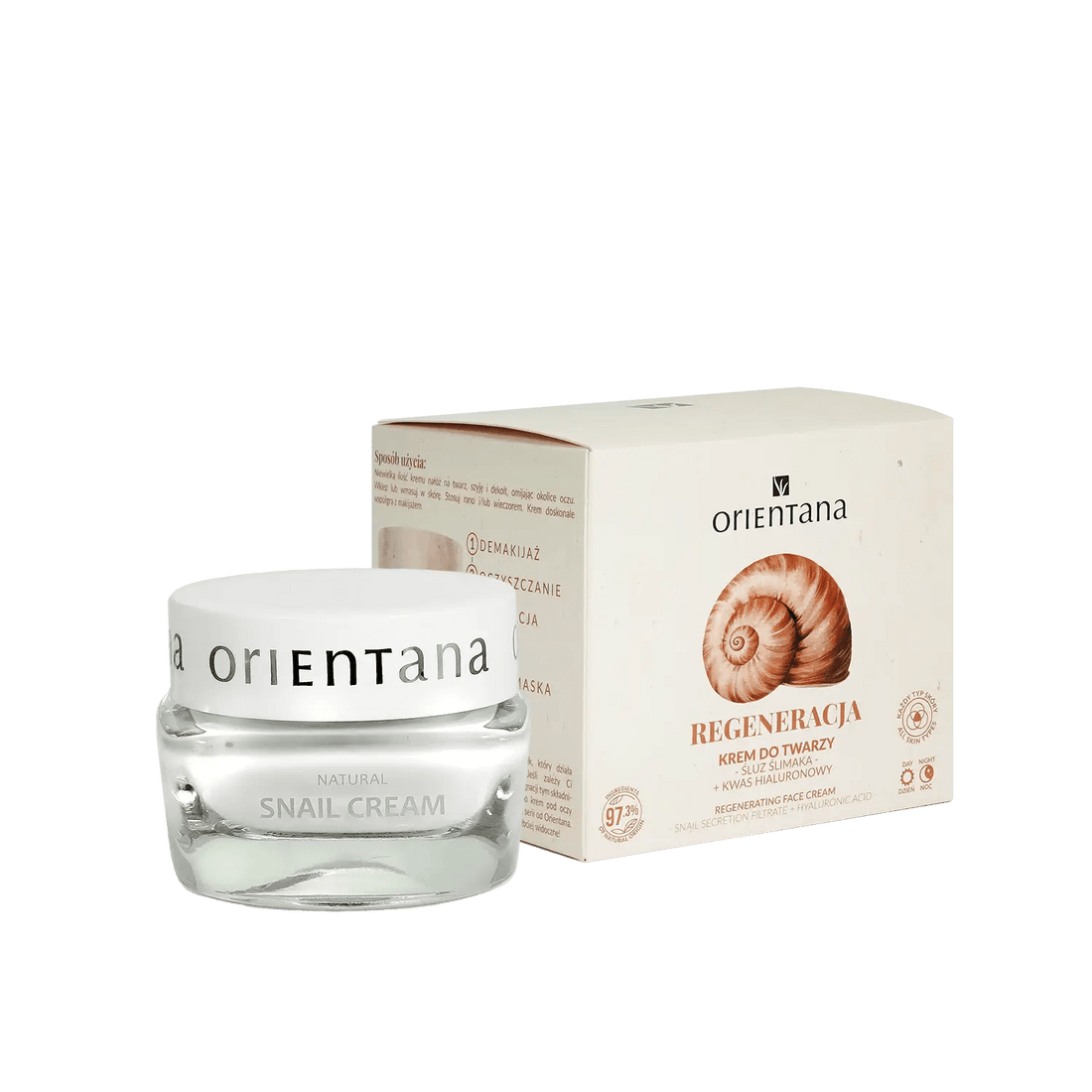 Naturalny krem do twarzy ŚLUZ ŚLIMAKA 50 ml - Orientana