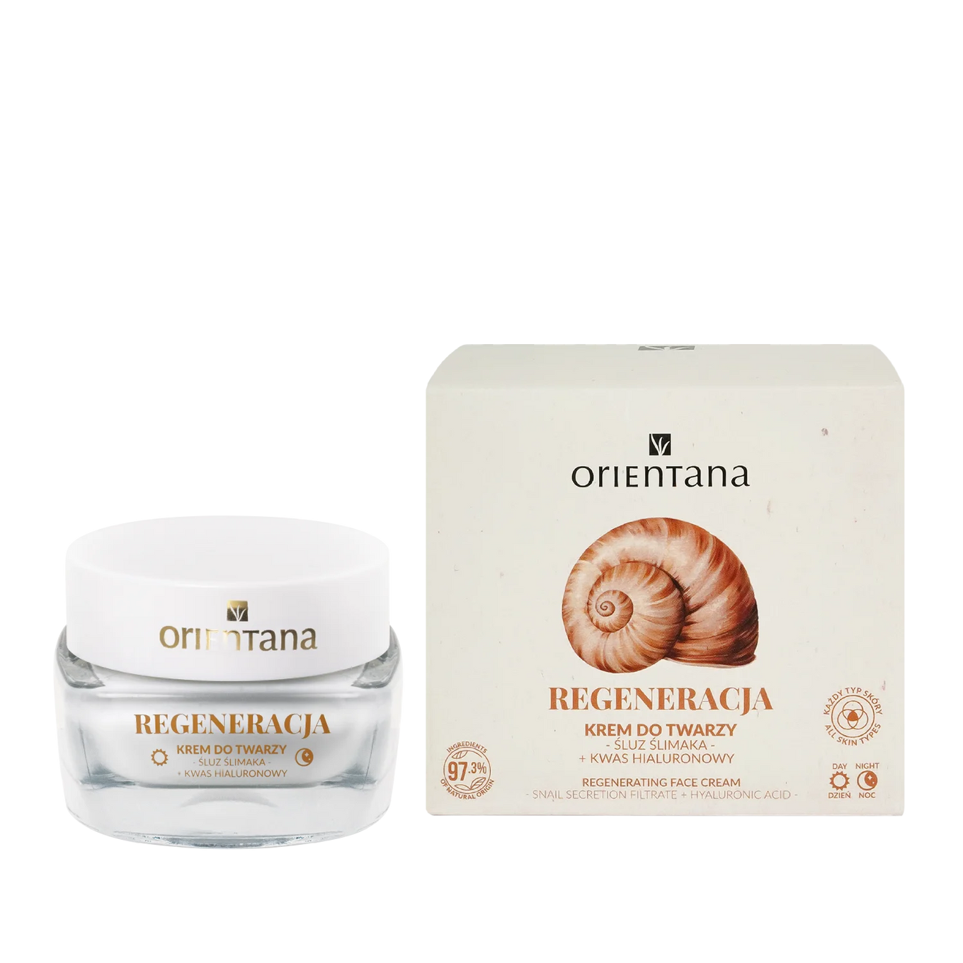 Naturalny krem do twarzy ŚLUZ ŚLIMAKA 50 ml - Orientana