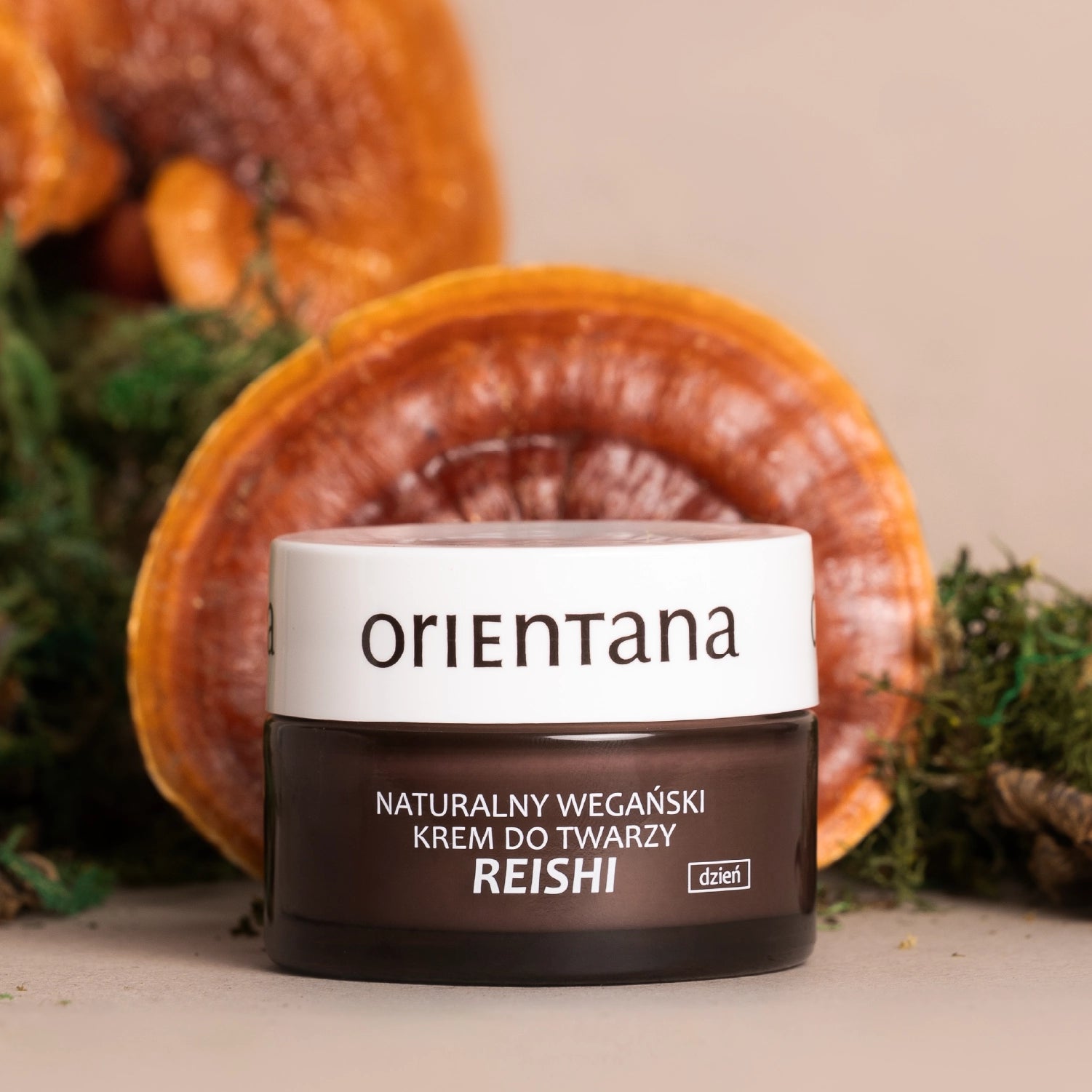 Naturalny wegański krem do twarzy REISHI na dzień 50 ml - Orientana