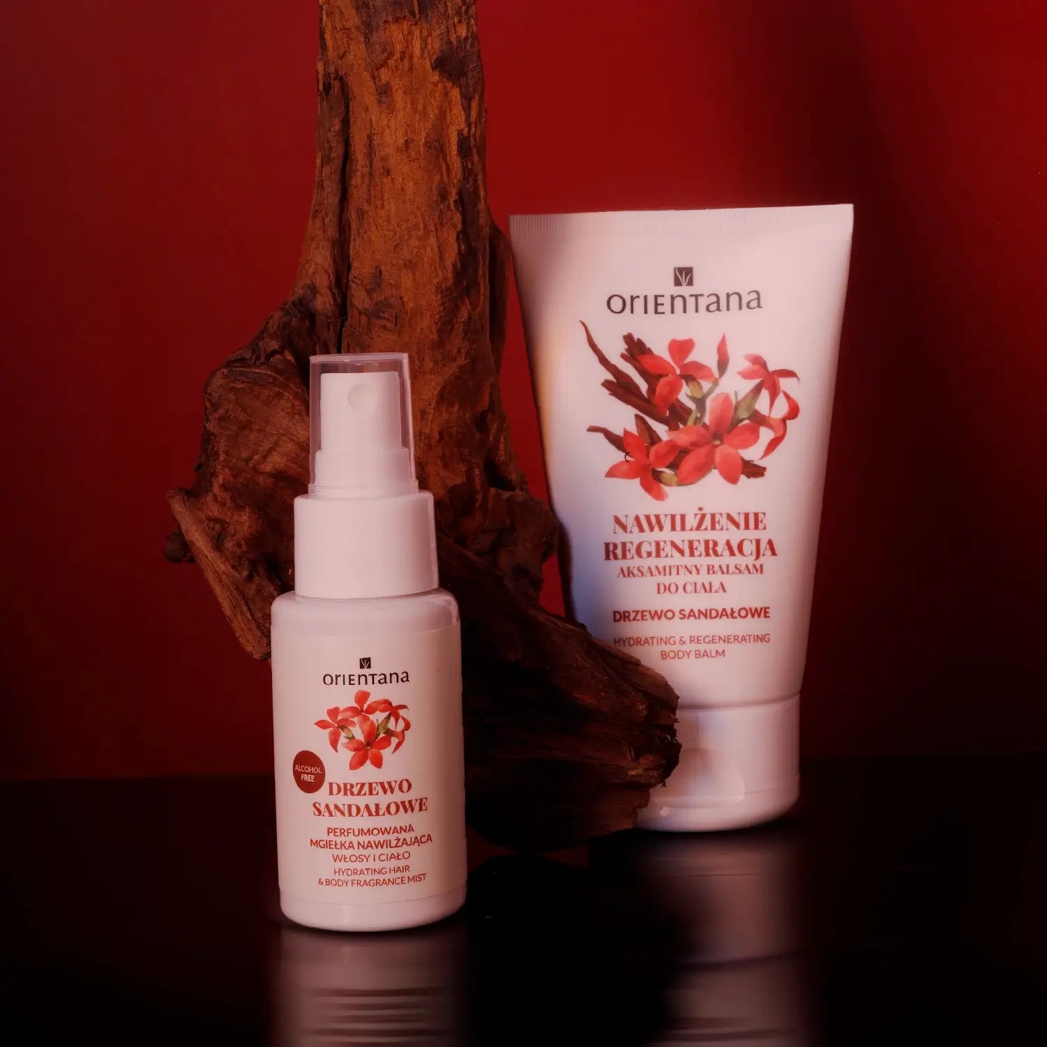 Mgiełka i Nawilżający, regenerujący balsam drzewo sandałowe 125 ml Orientana