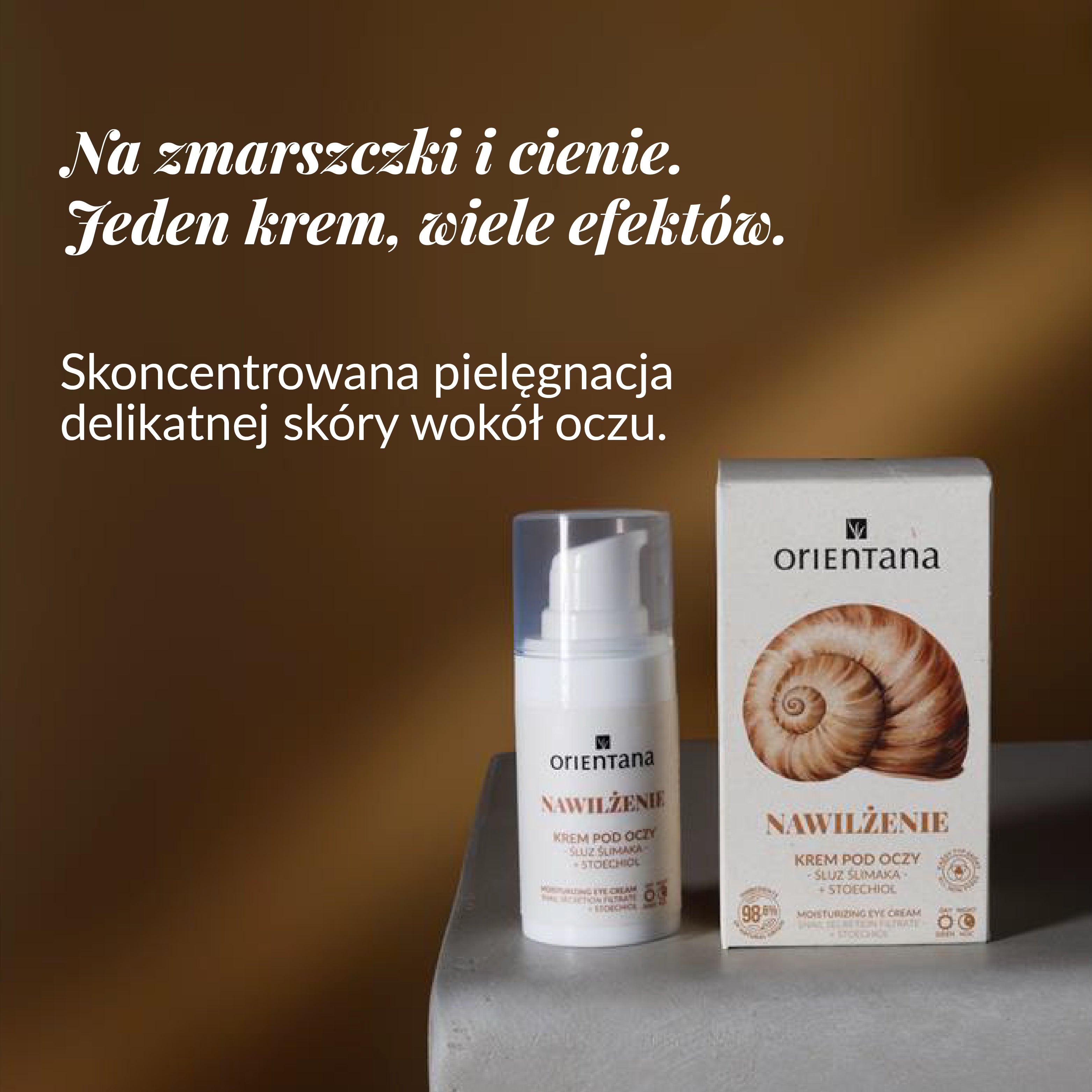 Moisturizing eye cream with snail slime and stoechiol 15 ml