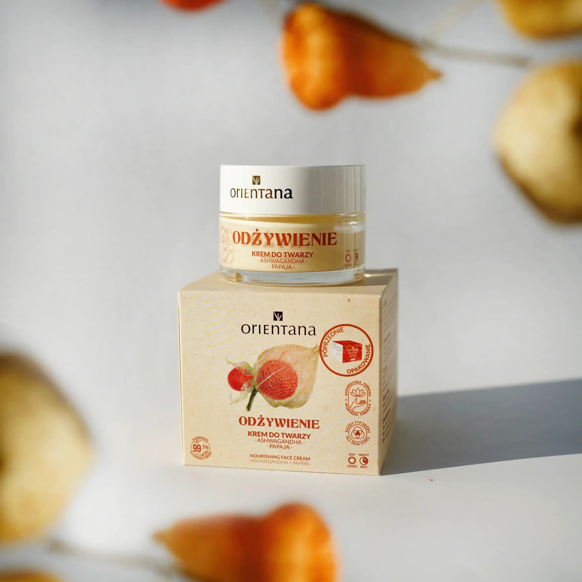 Odżywczy krem do twarzy ASHWAGANDHA 40 ml - Orientana
