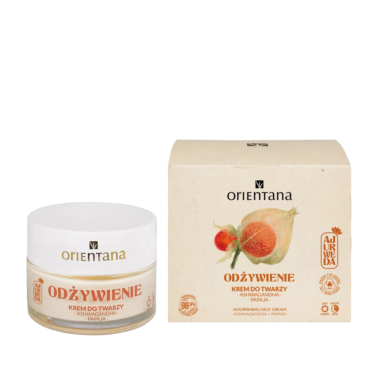 Nourishing face cream ASHWAGANDHA 40 ml