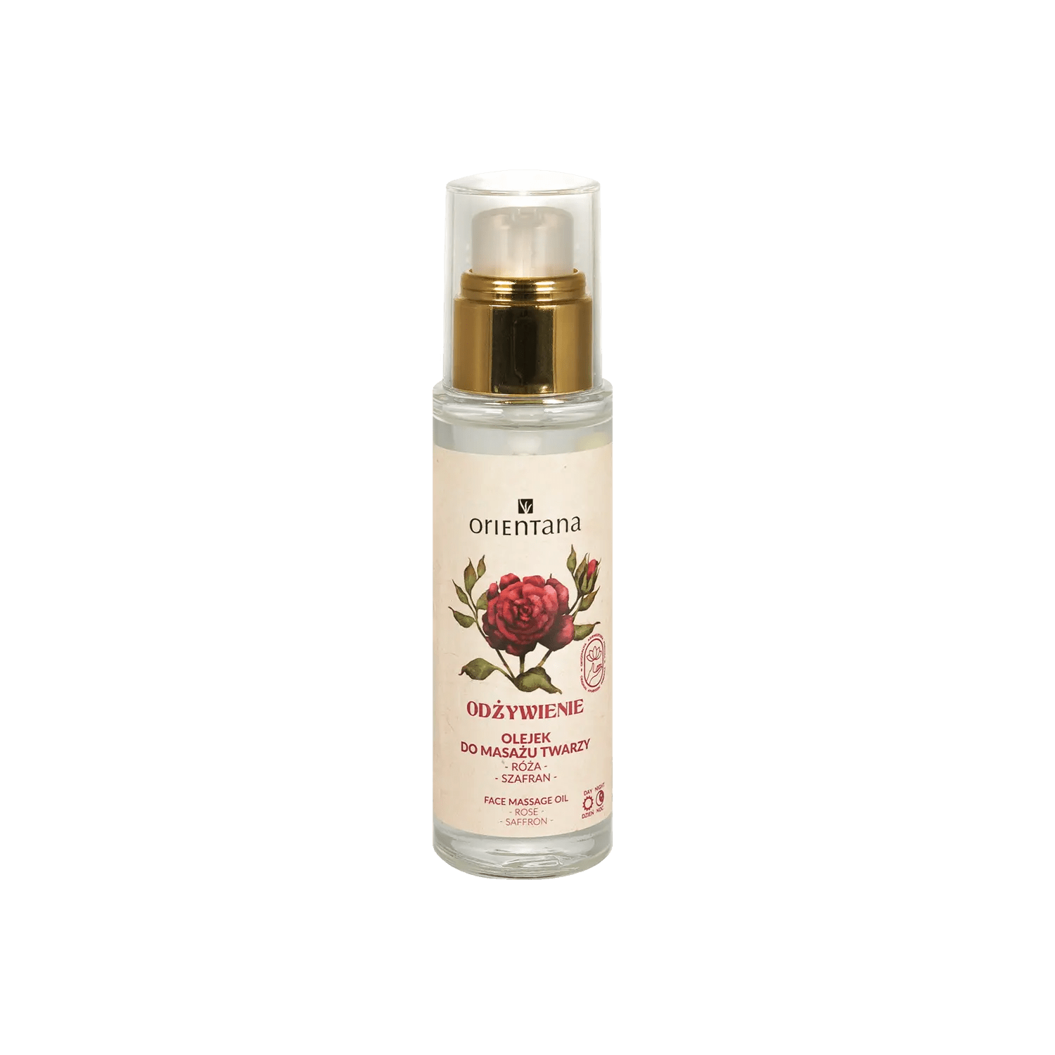 Różany olejek do masażu twarzy RÓŻA i SZAFRAN 30 ml - Orientana