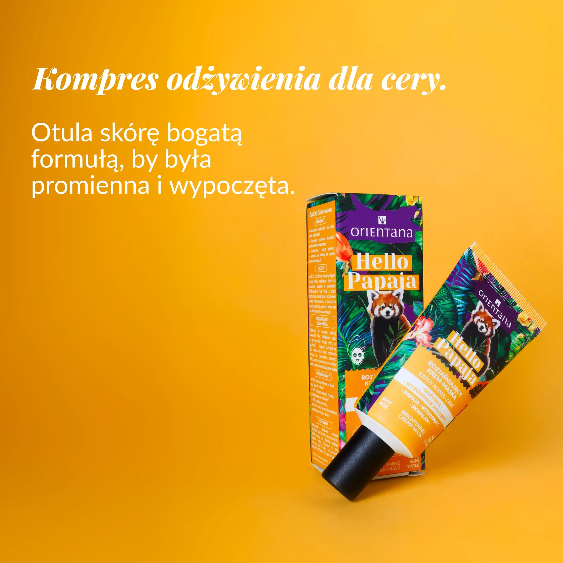 Kompres odżywienia dla cery Rozjaśniająca maseczka z witaminą C i skwalanem 40 ml