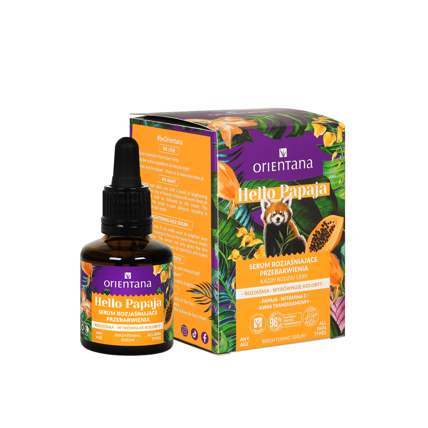 Rozjaśniające serum z witaminą C 30 ml - Orientana