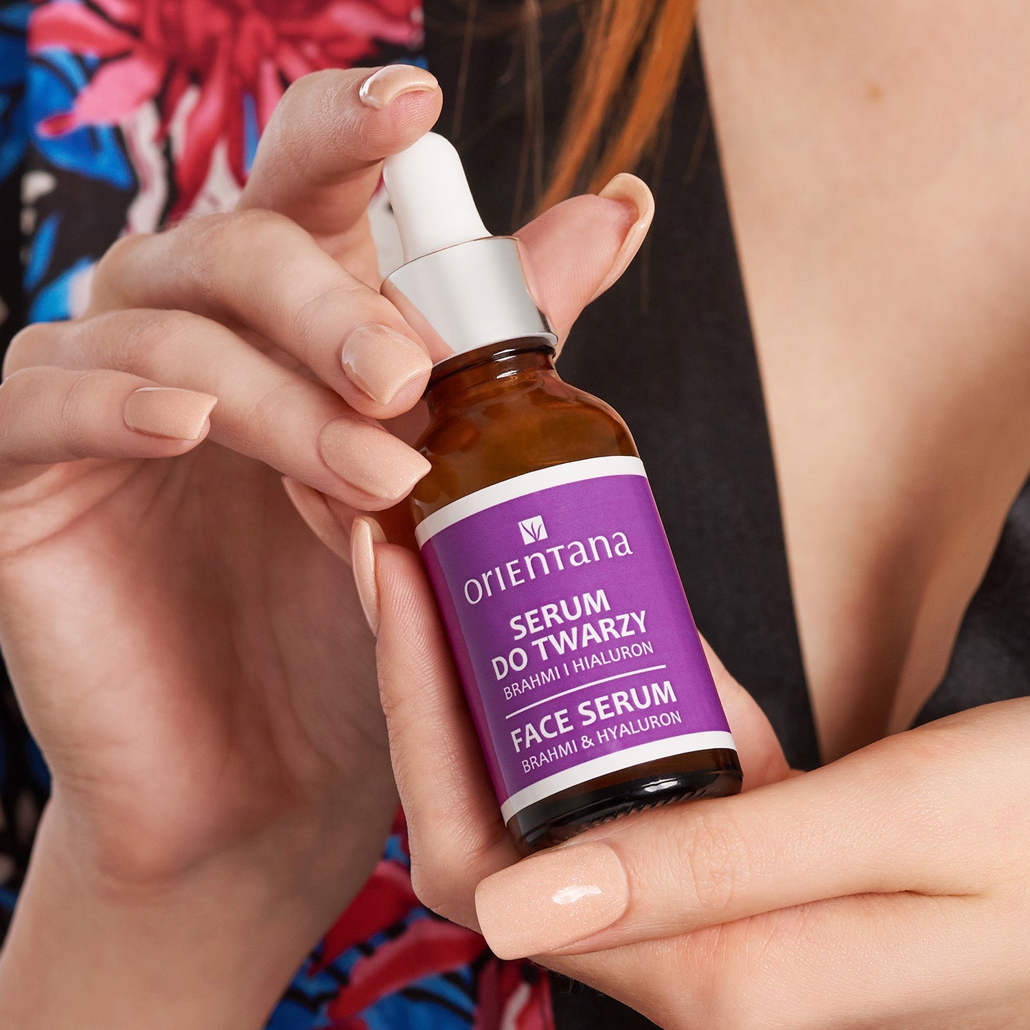 Serum do twarzy BRAHMI i KWAS HIALURONOWY 30 ml - Orientana