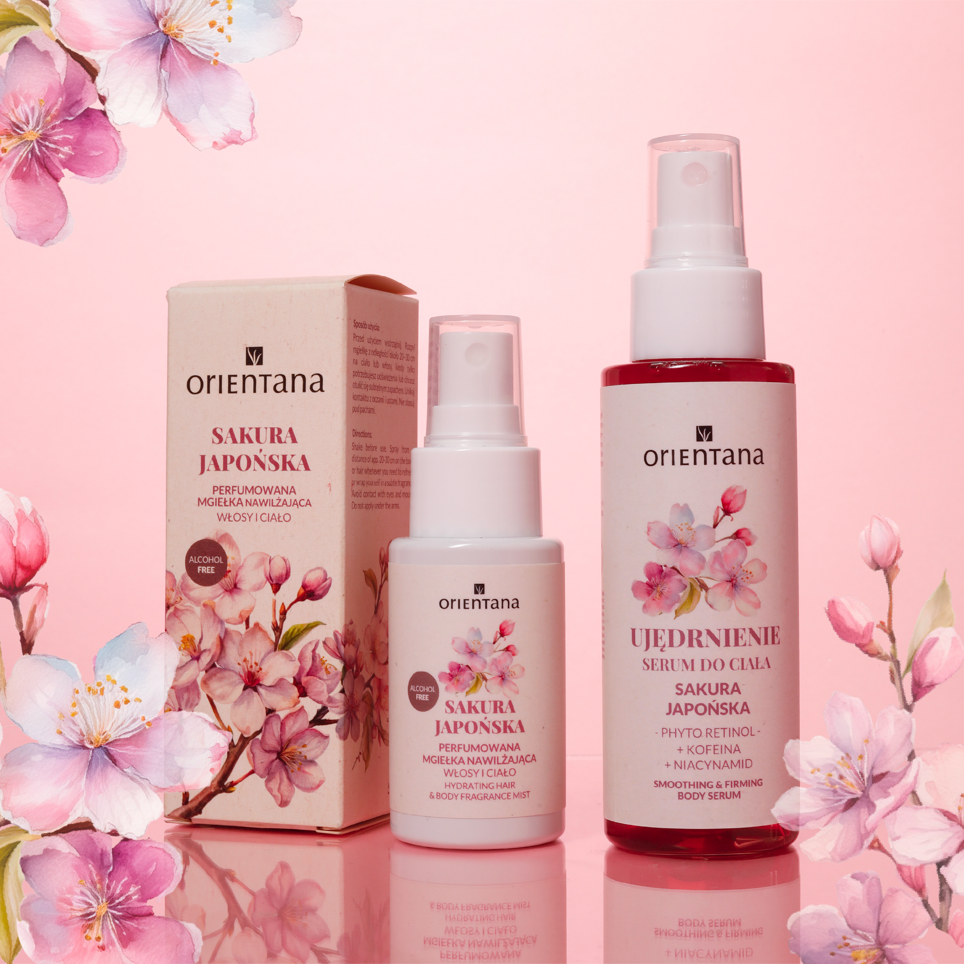 Serum do ciała Sakura Japońska - ujędrniające i wygładzające 100 ml
