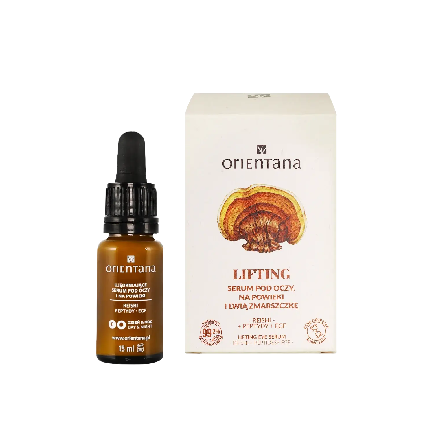 Serum pod oczy i na powieki reishi i peptydy EGF 15 ml