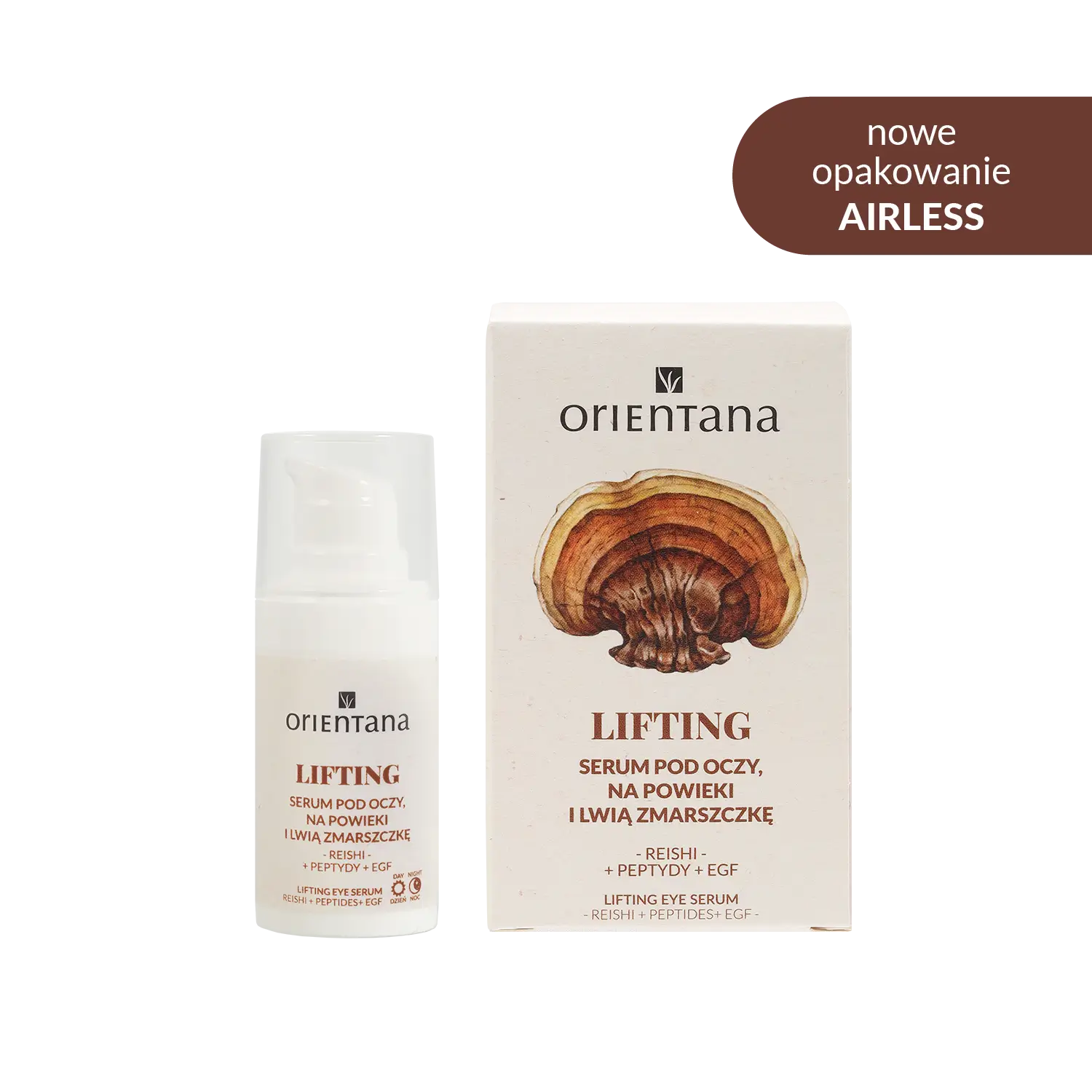 Serum pod oczy i na powieki reishi i peptydy EGF 15 ml