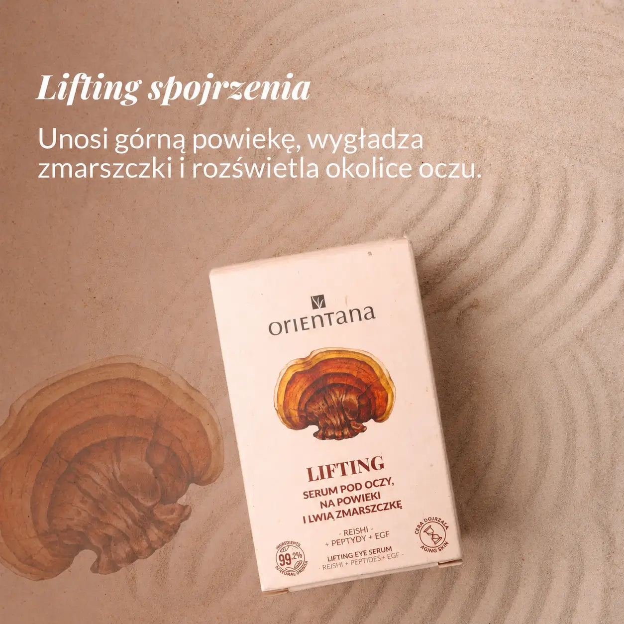 Serum pod oczy i na powieki reishi i peptydy EGF 15 ml