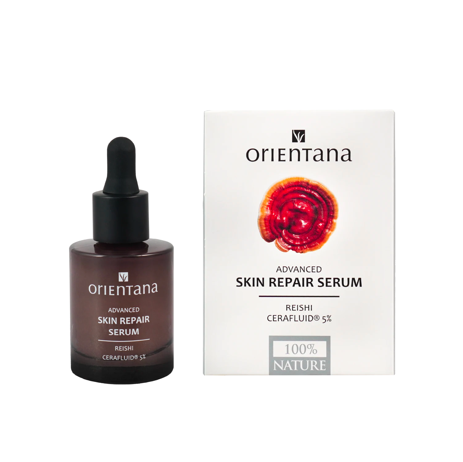 Serum Orientana Cerafluid 5% + Reishi – intensywne nawilżenie, regeneracja i wygładzenie skóry.