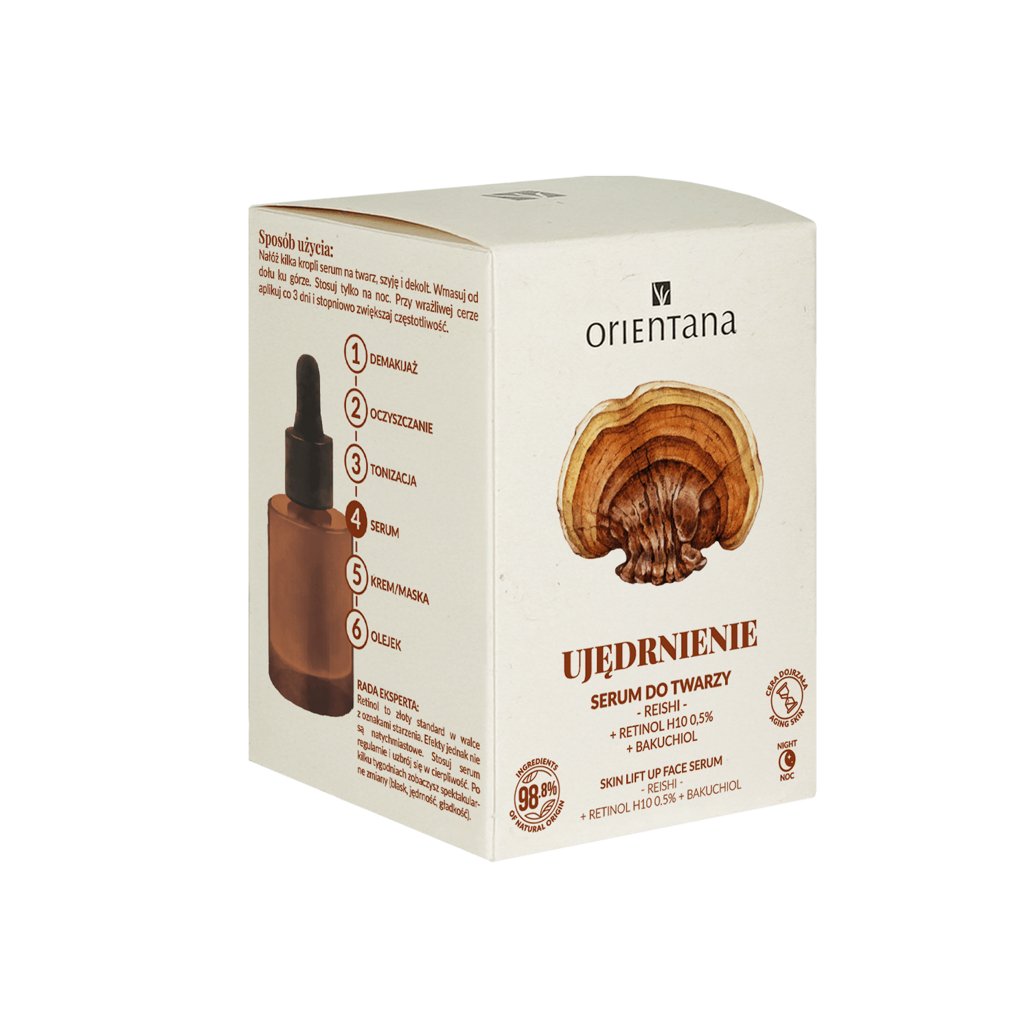 Serum z RETINOLEM H10 0,5% i REISHI 30 ml - Orientana