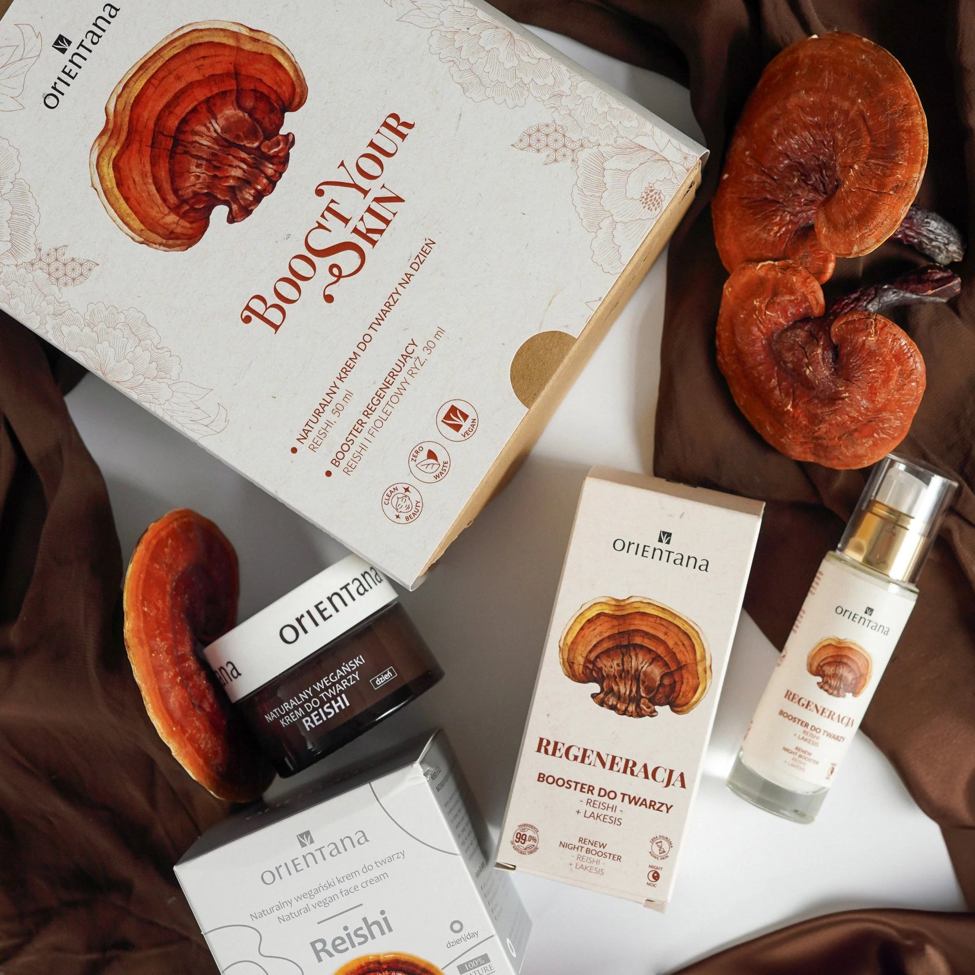 Zestaw prezentowy kosmetyków dla kobiet BOOST YOUR SKIN - 2 produkty - Orientana