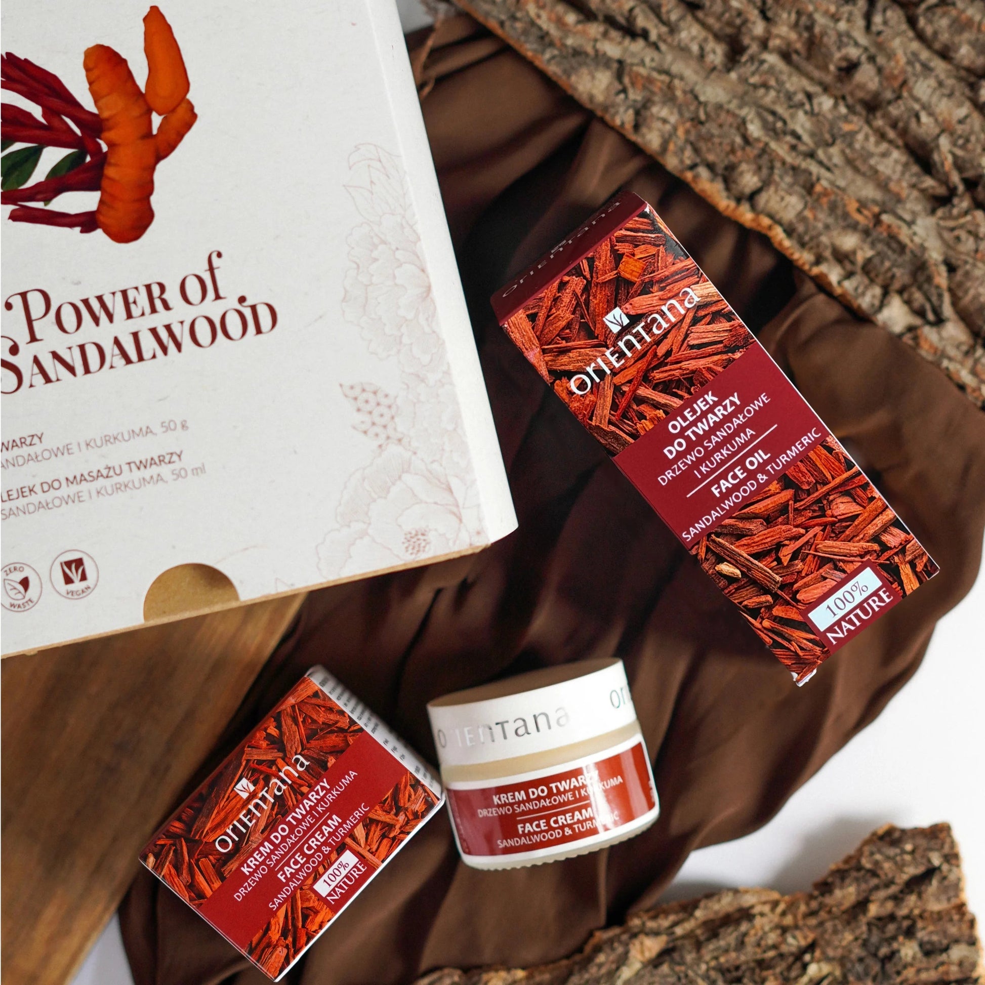 Zestaw prezentowy kosmetyków naturalnych POWER OF SANDALWOOD - Orientana