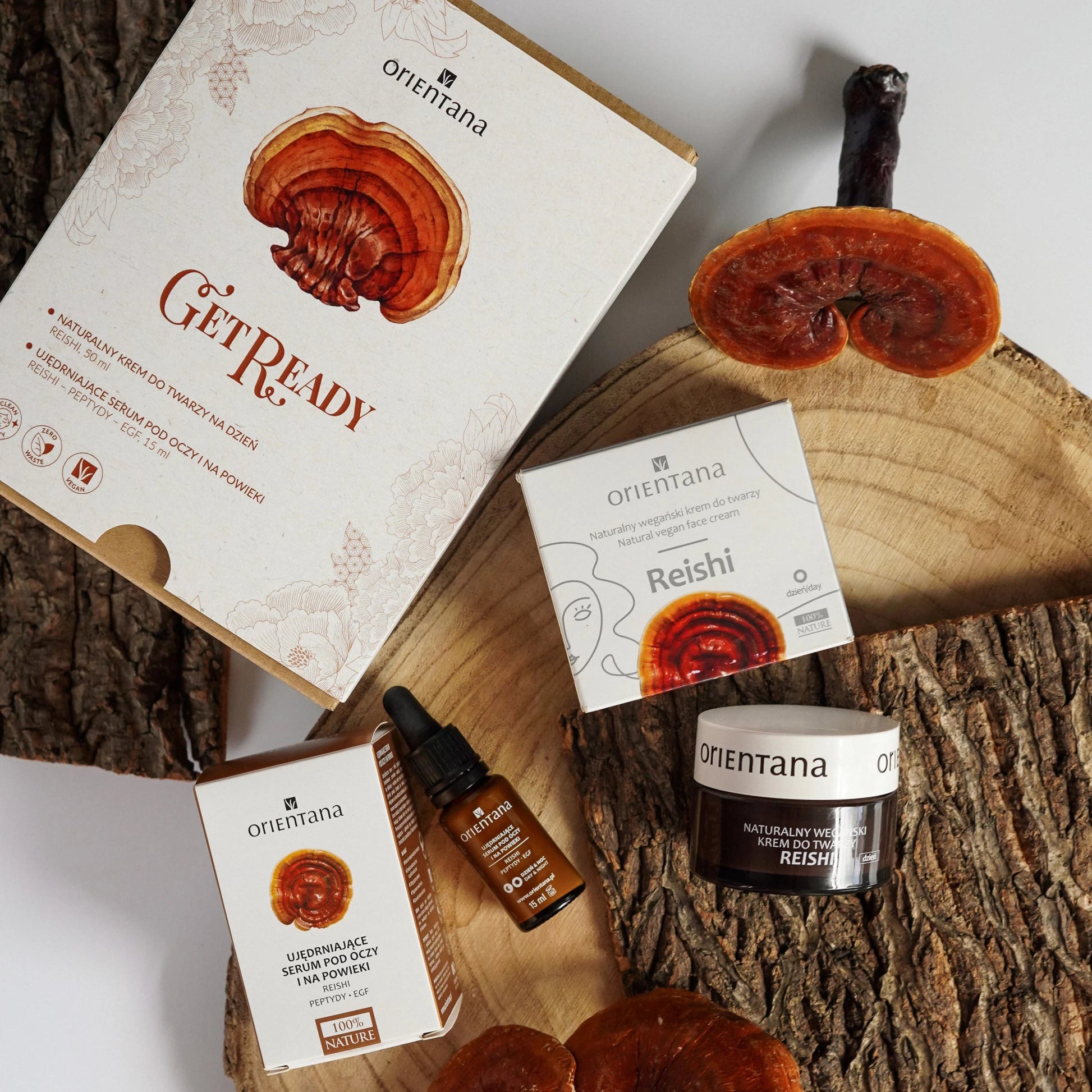 Zestaw prezentowy kosmetyków z reishi GET READY - Orientana