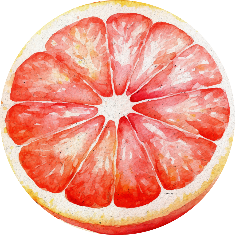 przepołowiony grapefruit