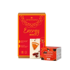 Zestaw Energy Box zzawieszką zapachową i peelingiem do twarzy